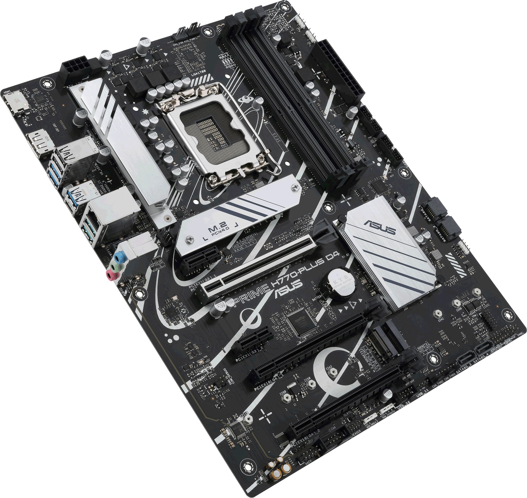 Asus Mainboard »PRIME H770-PLUS D4«, Intel H770, ATX, DDR4 Speicher, 3x PCIe 4.0 M.2, Thunderbolt 4