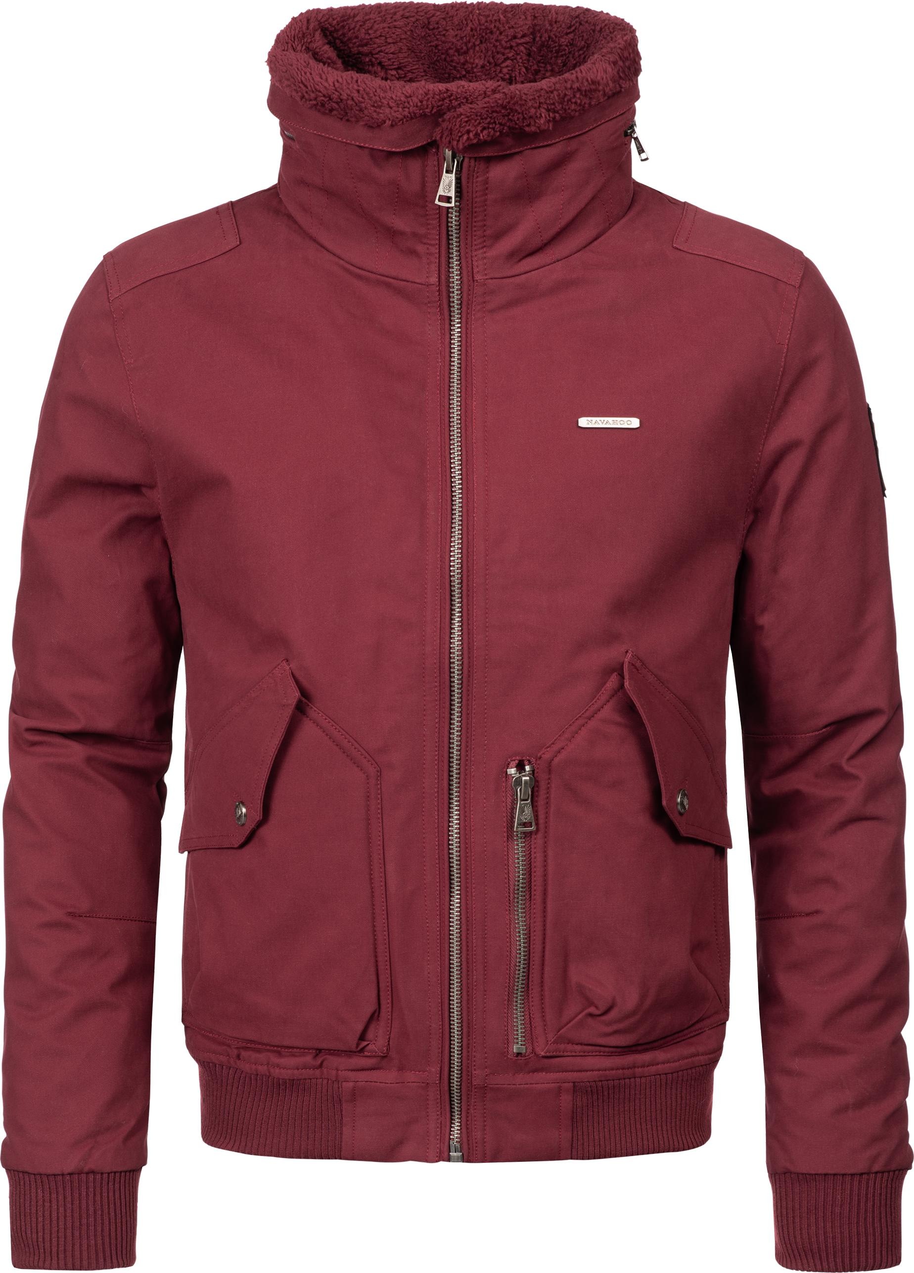Navahoo Winterjacke »Jim«, mit Kapuze, stylische Winter Bomberjacke Baumwolljacke
