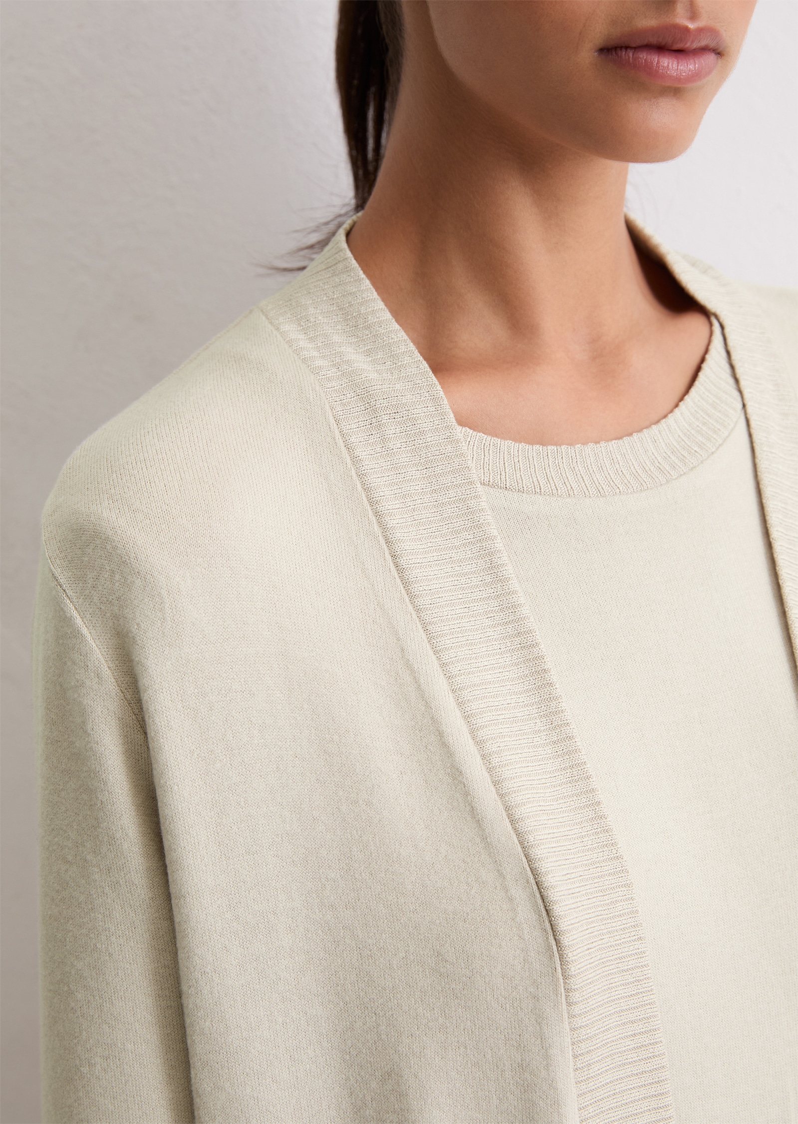 Marc O'Polo Cardigan »Soft Knit«, Langarm, ohne Verschluß, Feinstrick