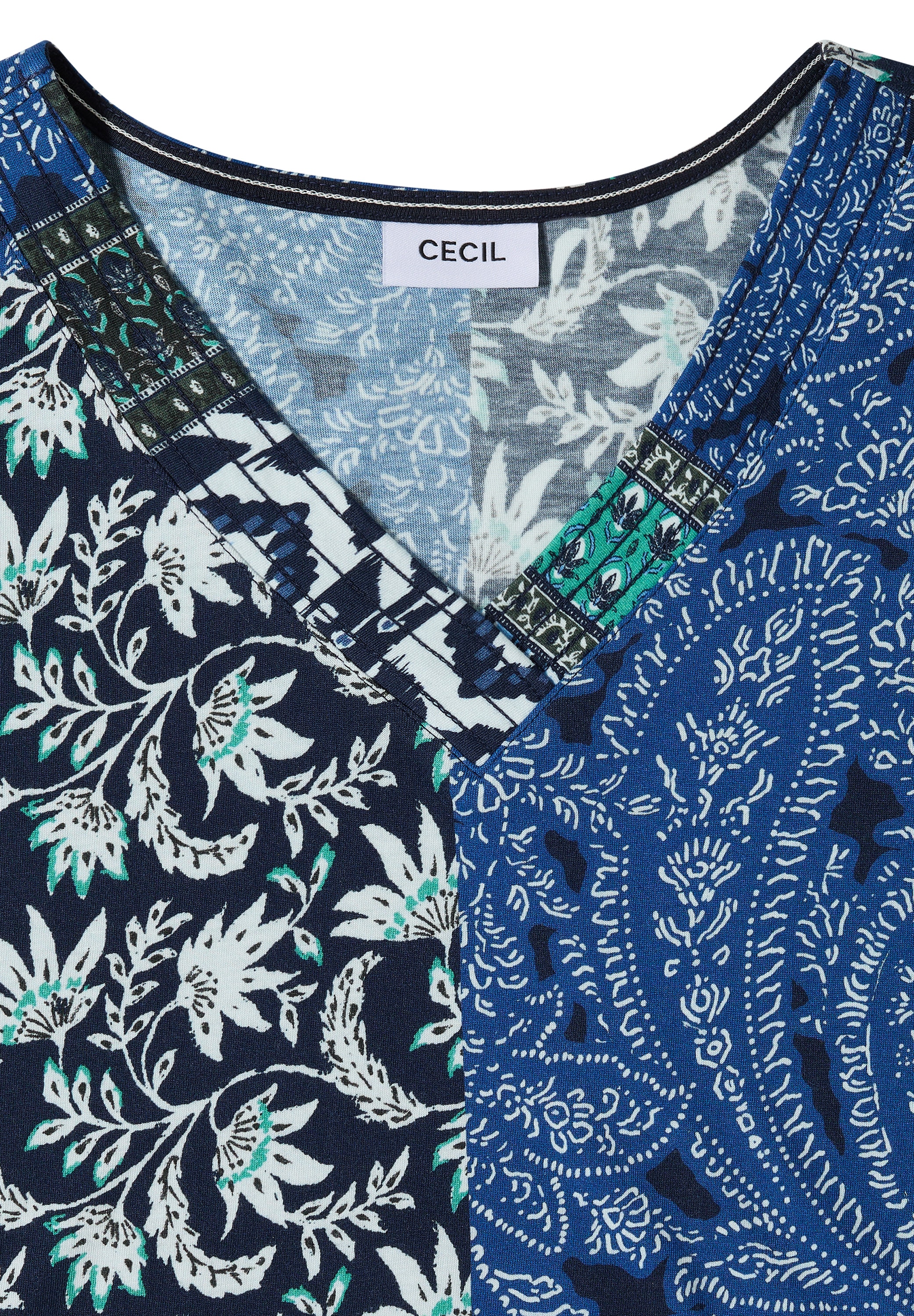 Cecil T-Shirt mit V-Ausschnitt