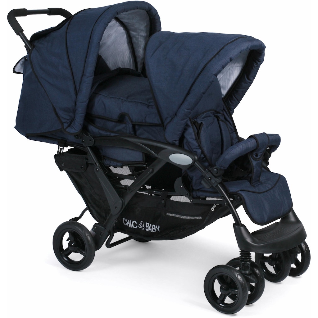 CHIC4BABY Geschwisterwagen »Duo, navy«