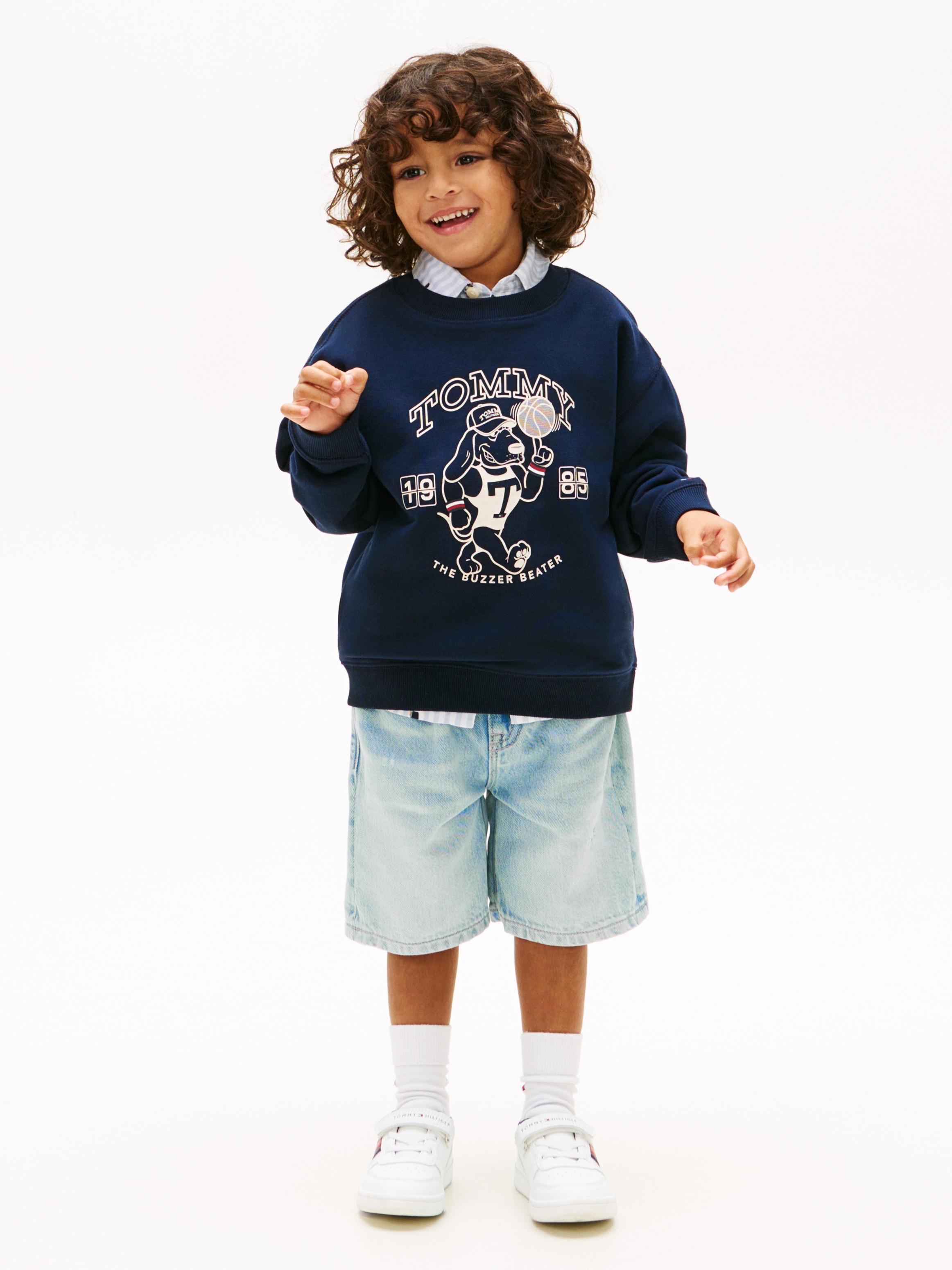 Tommy Hilfiger Sweatshirt »LB PRINTED GRAPHIC SWEATSHIRT«, Kinder bis 16 Jahre, Print, Druck
