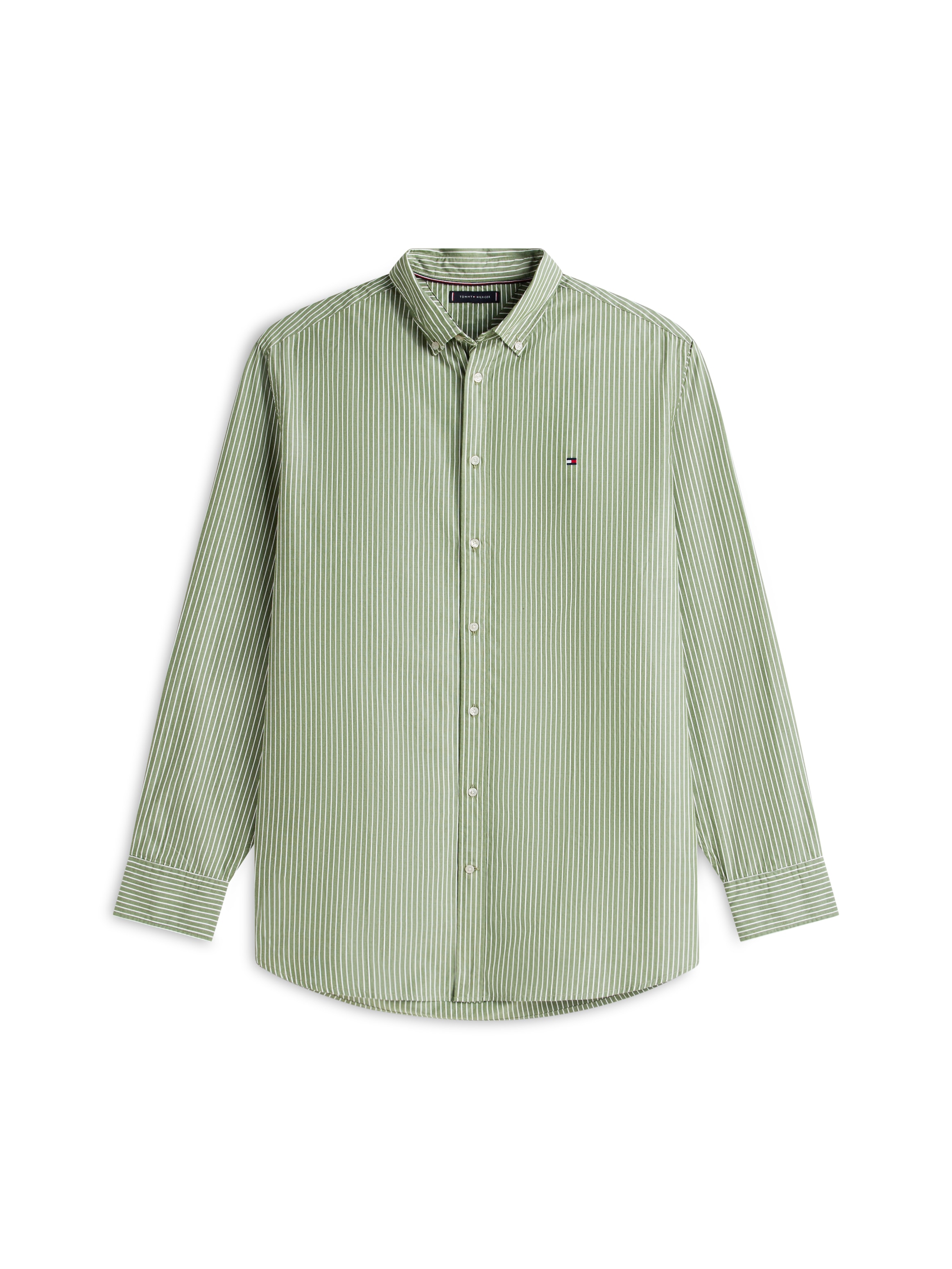Tommy Hilfiger Big & Tall Langarmhemd »BT - CORE HAIRLINE POPLIN« Große Größen, regular fit, Button-down-Kragen