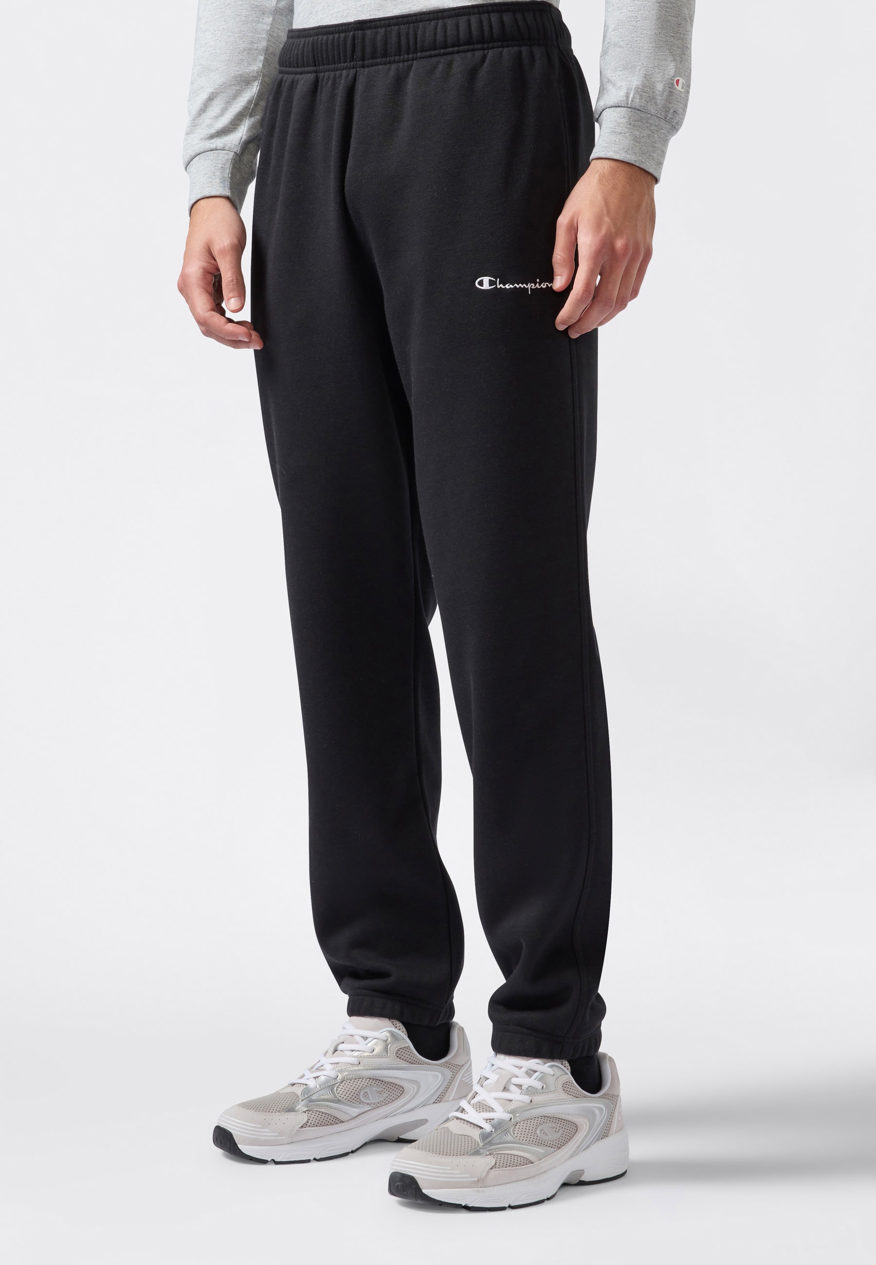 Champion Jogginghose "ICONS Fleece Elastic Cuff Pants" mit elastischen Bündchen, aus Baumwolle und Polyester
