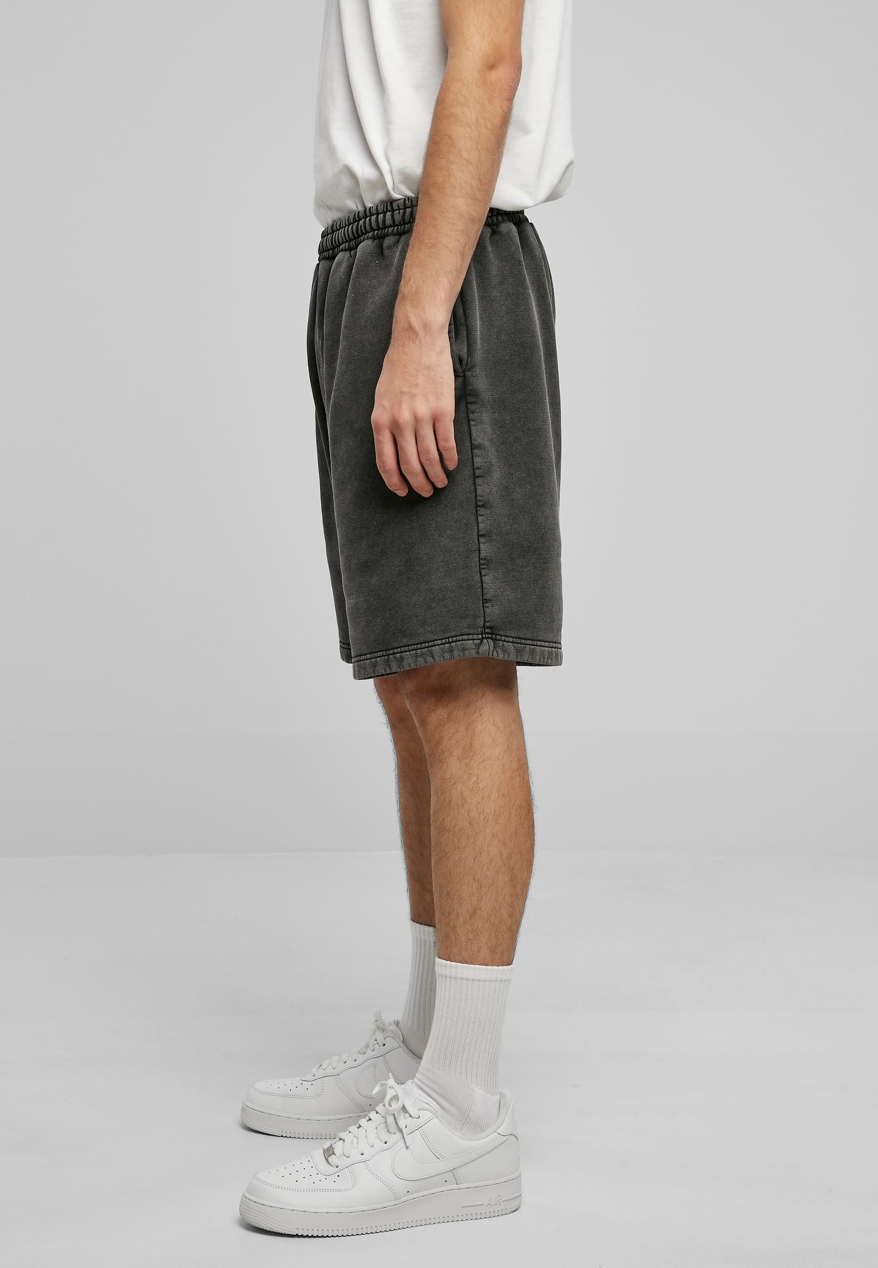 URBAN CLASSICS Sweatshorts »Urban Classics Herren Heavy Stone Washed Sweat Shorts«, (1 tlg.)