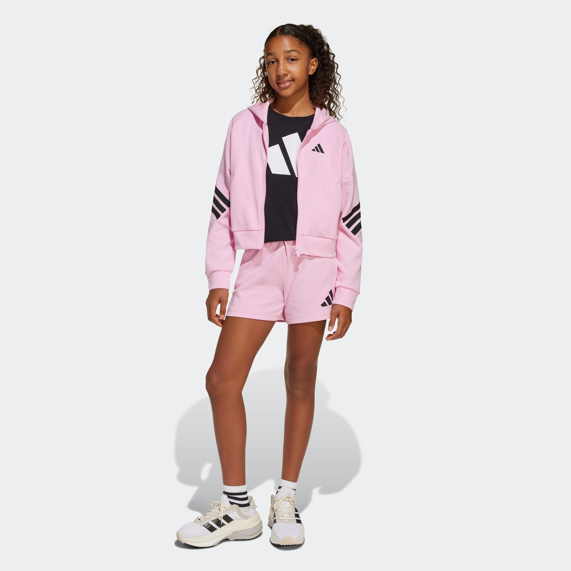 adidas Sportswear Kapuzensweatshirt »JG FI 3S FZ«