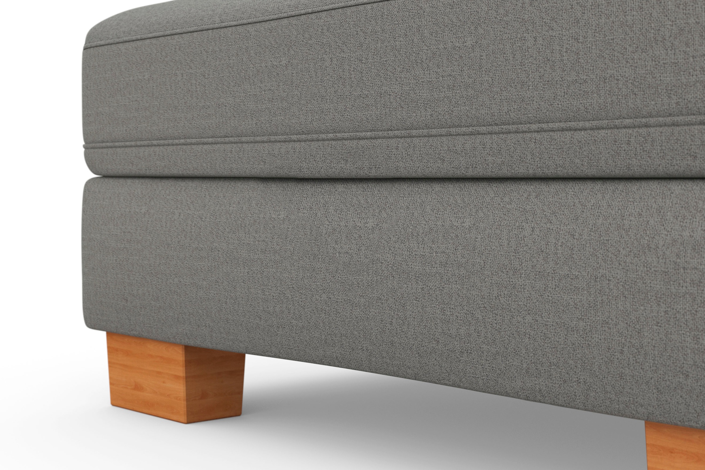 sit&more Ecksofa »Dundee L-Form«, mit Federkern und Massivholzfüßen, wahlweise mit Kopfteilverstellung