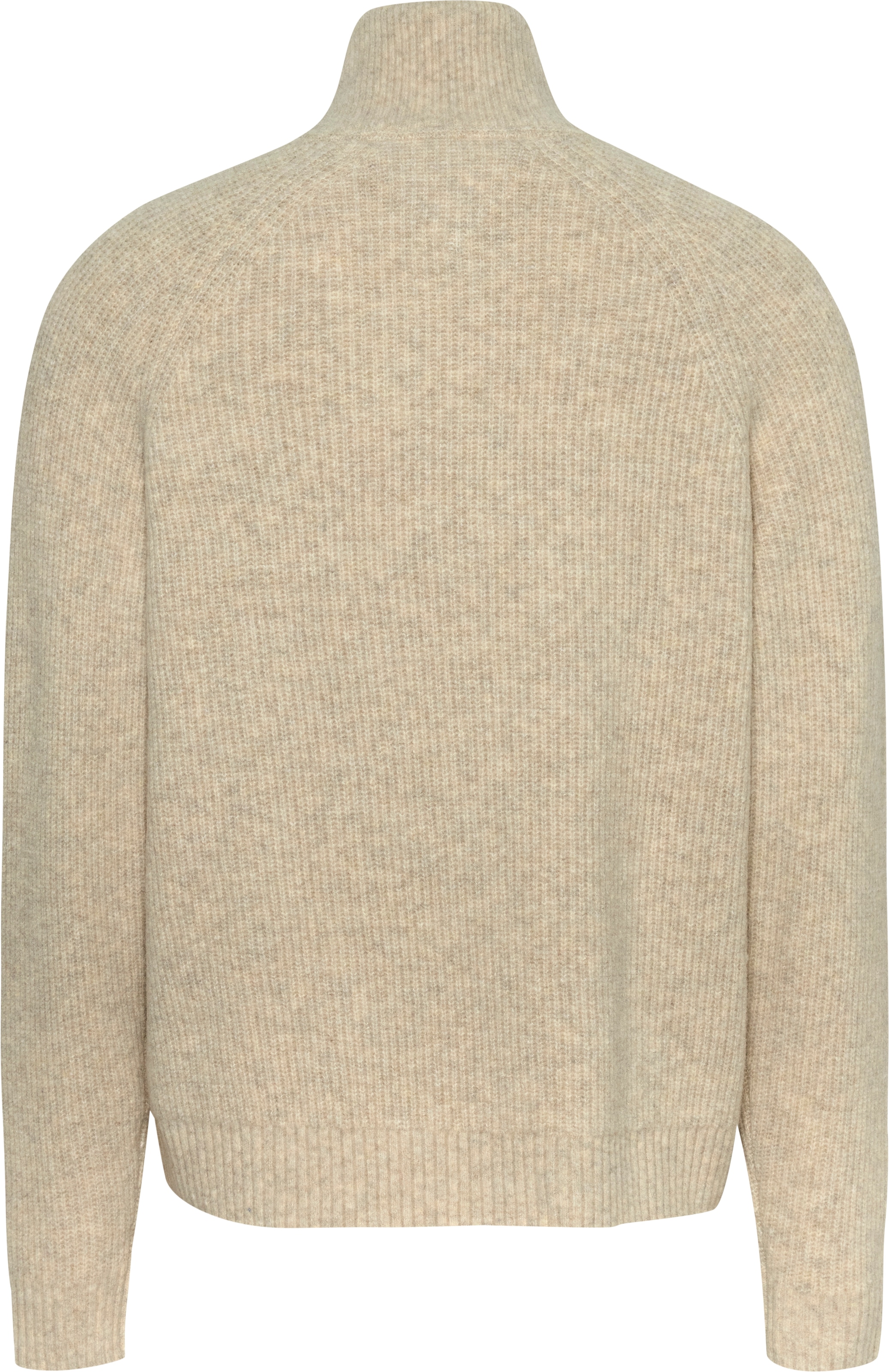 Tommy Jeans Strickpullover »TJM REG 1/4 ZIP RAGLAN BADGE«, Reißverschluss bis Brusthöhe, mit bestickten Markenlogo