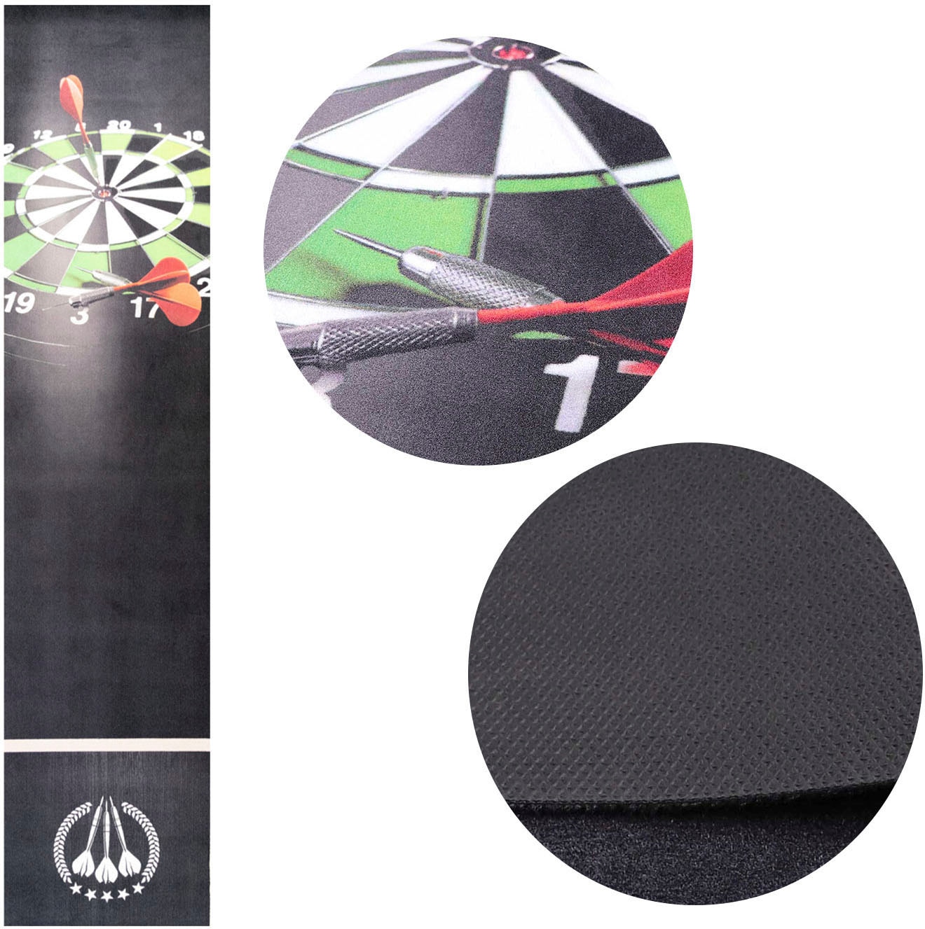 Primaflor-Ideen in Textil Läufer »Dartteppich STOKE«, rechteckig, 5 mm Höhe, Dartmatte mit offiziellem Spielabstand 237 cm, rutschhemmend