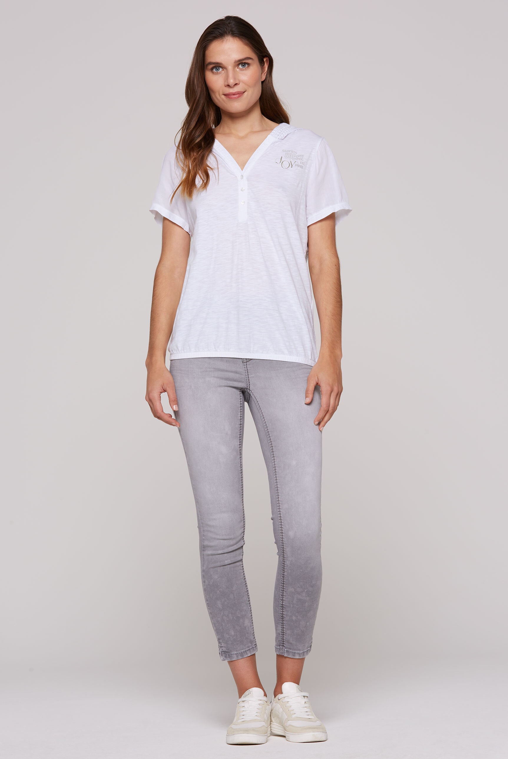 SOCCX Kapuzenshirt, mit Gummizug im Saum