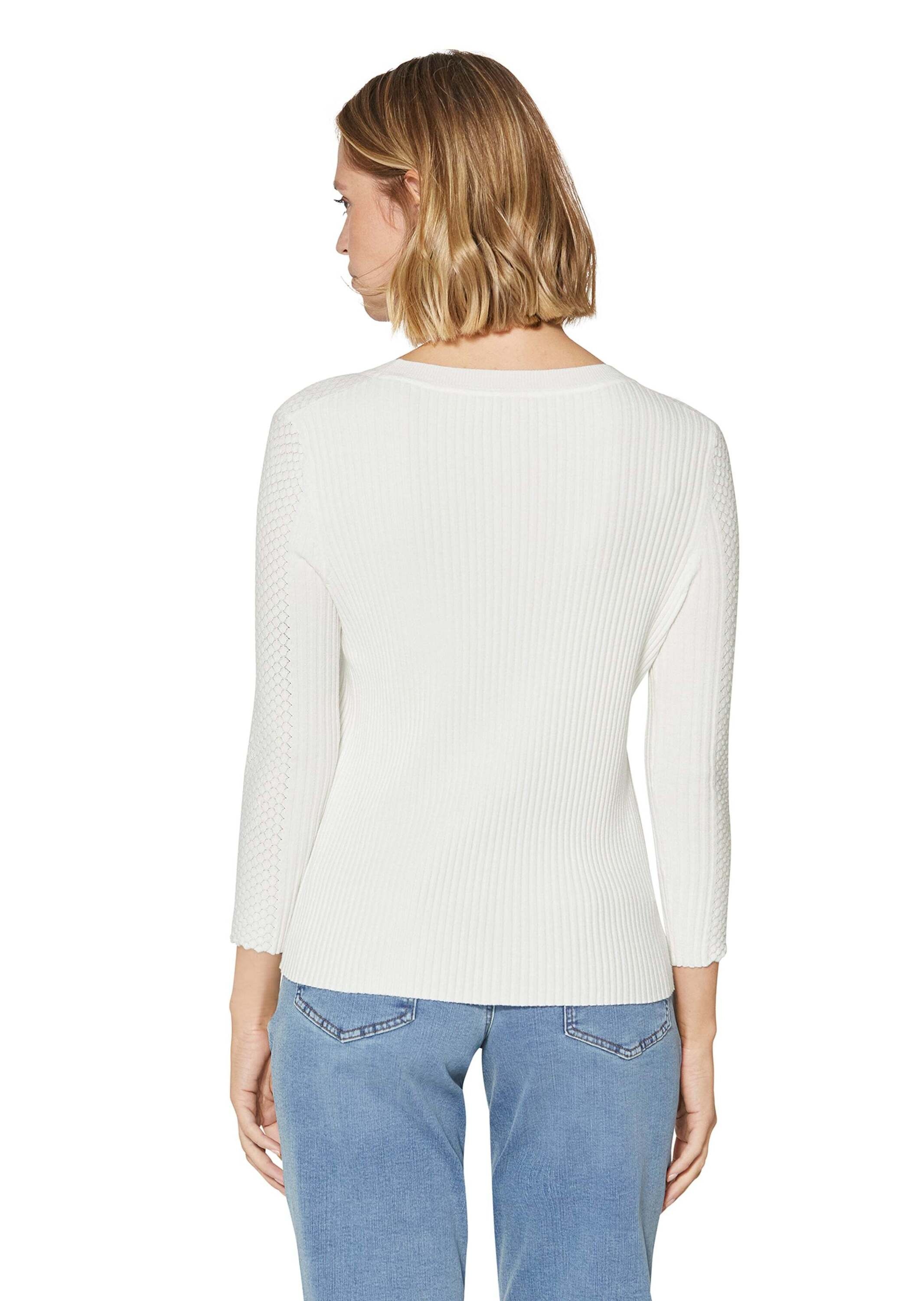 MADELEINE Longpullover »Pullover Rippstrickpullover«