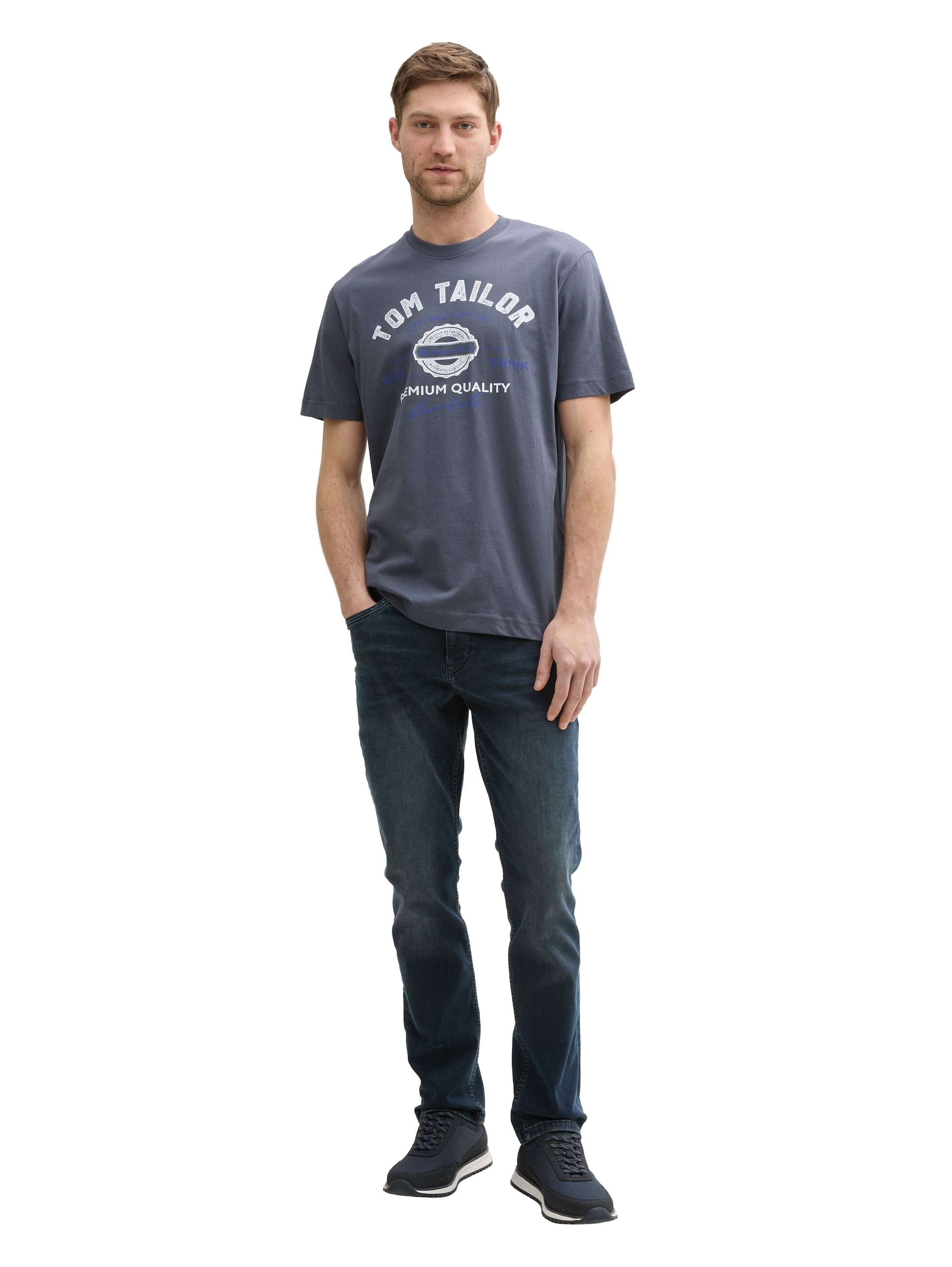 TOM TAILOR T-Shirt, mit großem Logofrontprint