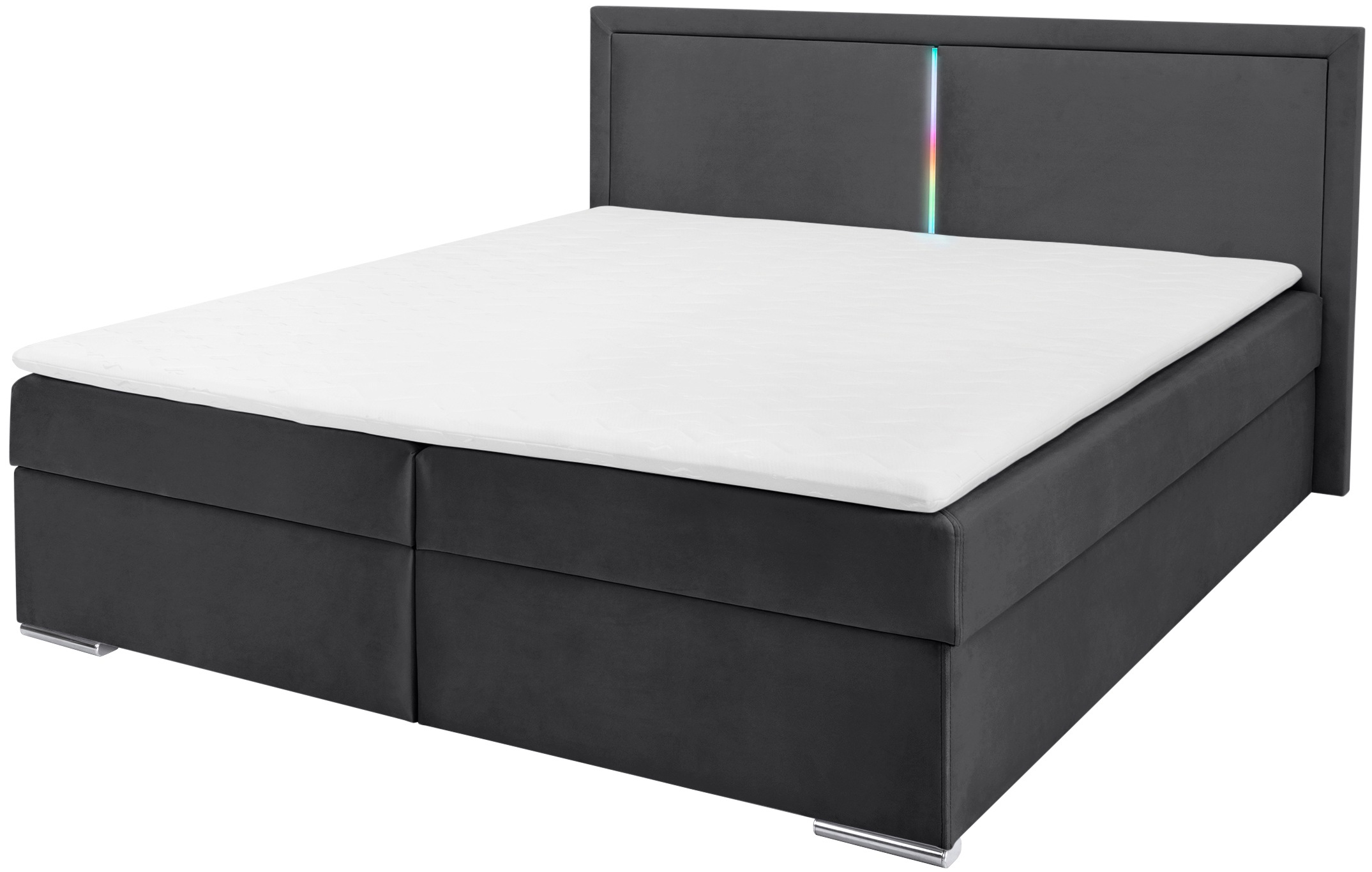 COLLECTION AB Boxbett »Athena«, Inkl. LED-Beleuchtung, Topper und Stauraum