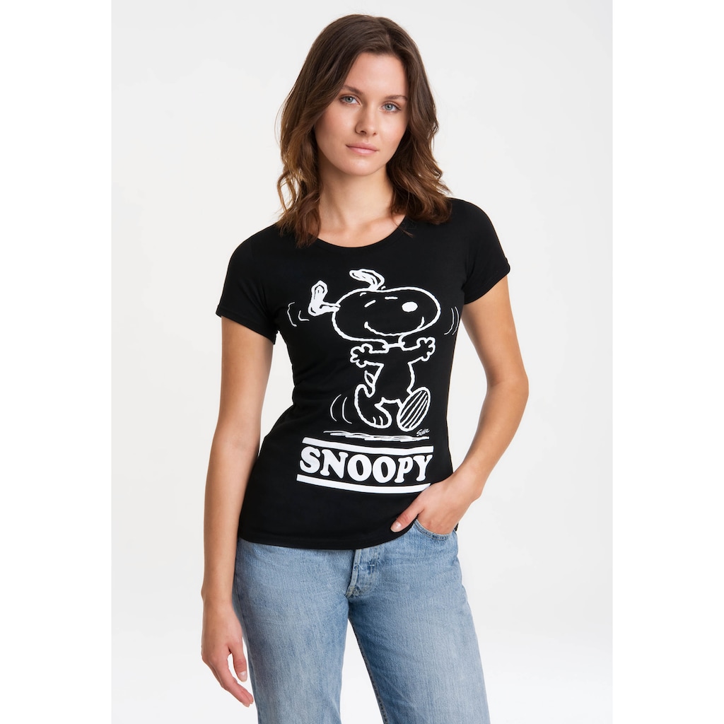 LOGOSHIRT T-Shirt »Snoopy - Happy«