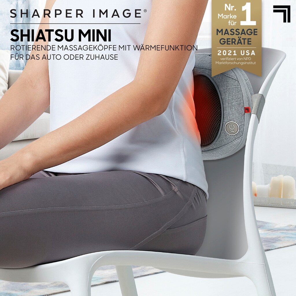 Sharper Image Shiatsu-Massagekissen »Massagegerät für Auto/Büro/Homeoffice«
