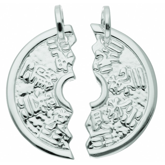 Adelia´s Kette mit Anhänger »925 Silber Anhänger Partneranhänger Ø 22,1  mm«, Schmuckset - Set mit Halskette online bestellen | BAUR