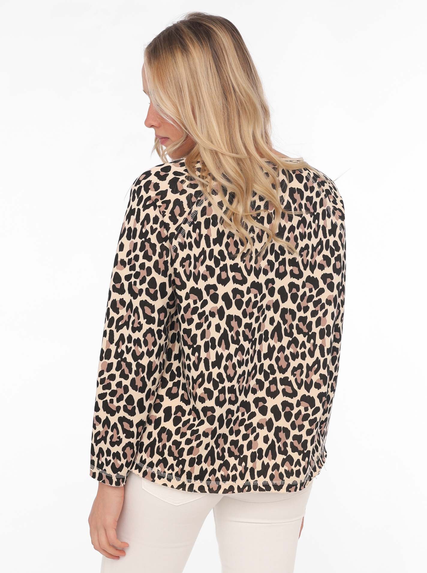 Zwillingsherz Sweater »"Leo allover"«, mit animalischem Printdesign