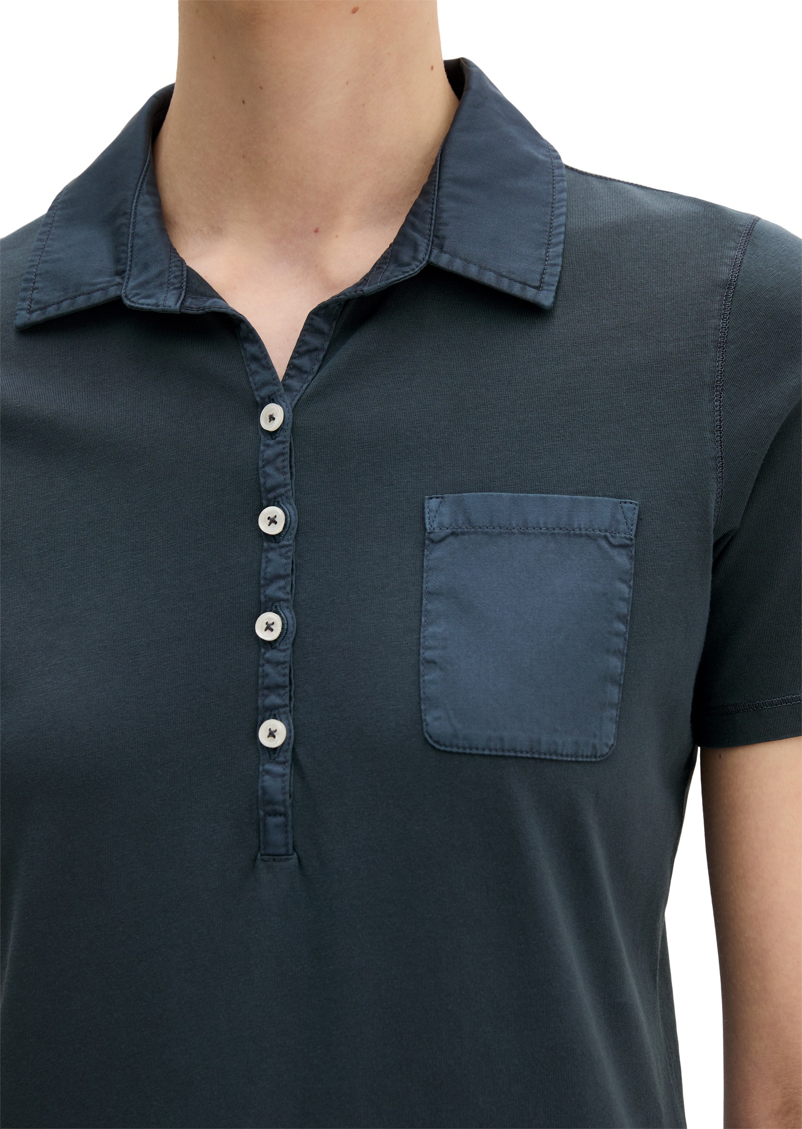 Marc O'Polo Poloshirt »mit Material-Mix-Details«