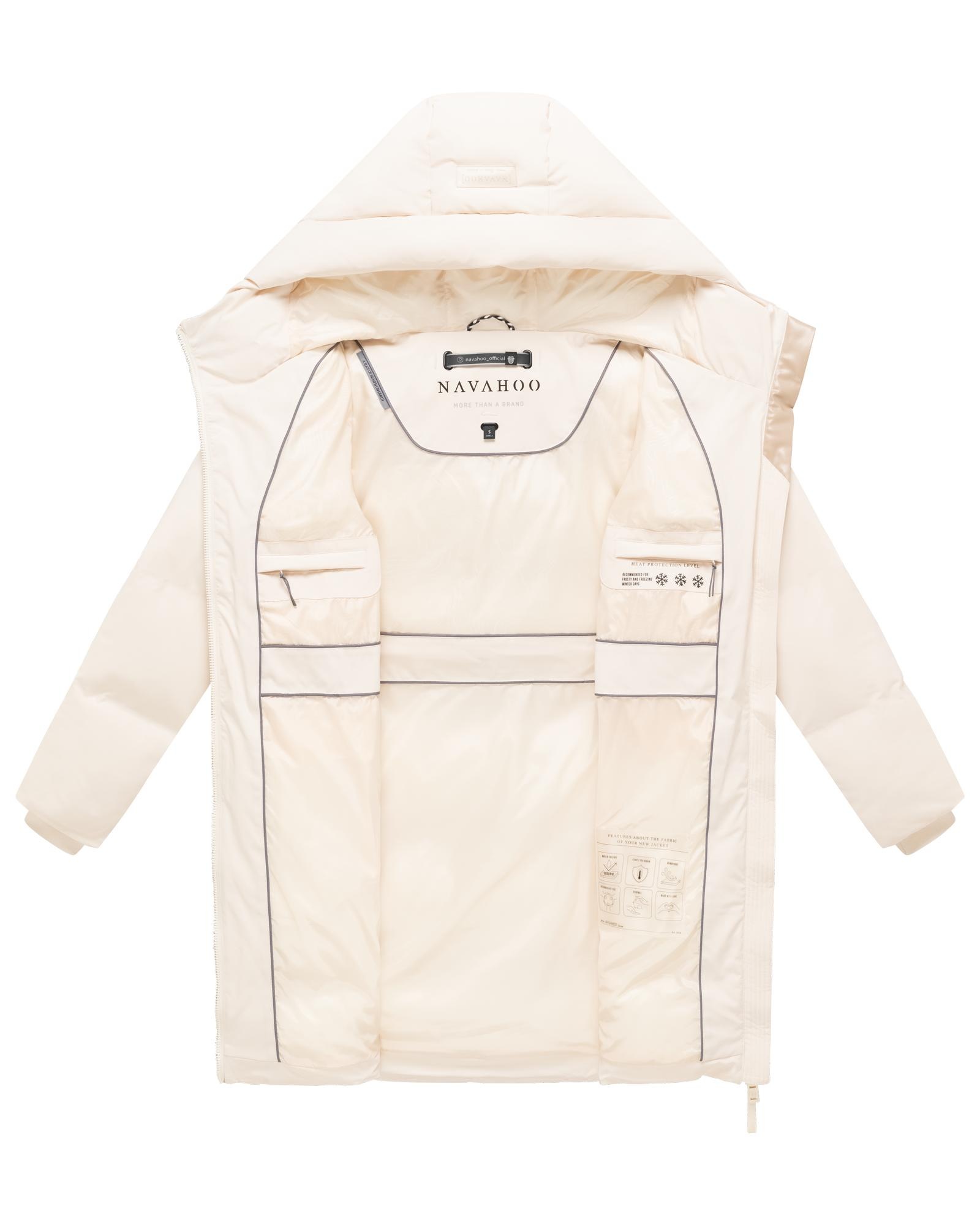 Navahoo Steppmantel »Wolkenwichtel 14« Warmer Wintermantel mit Kapuze und Taillengürtel