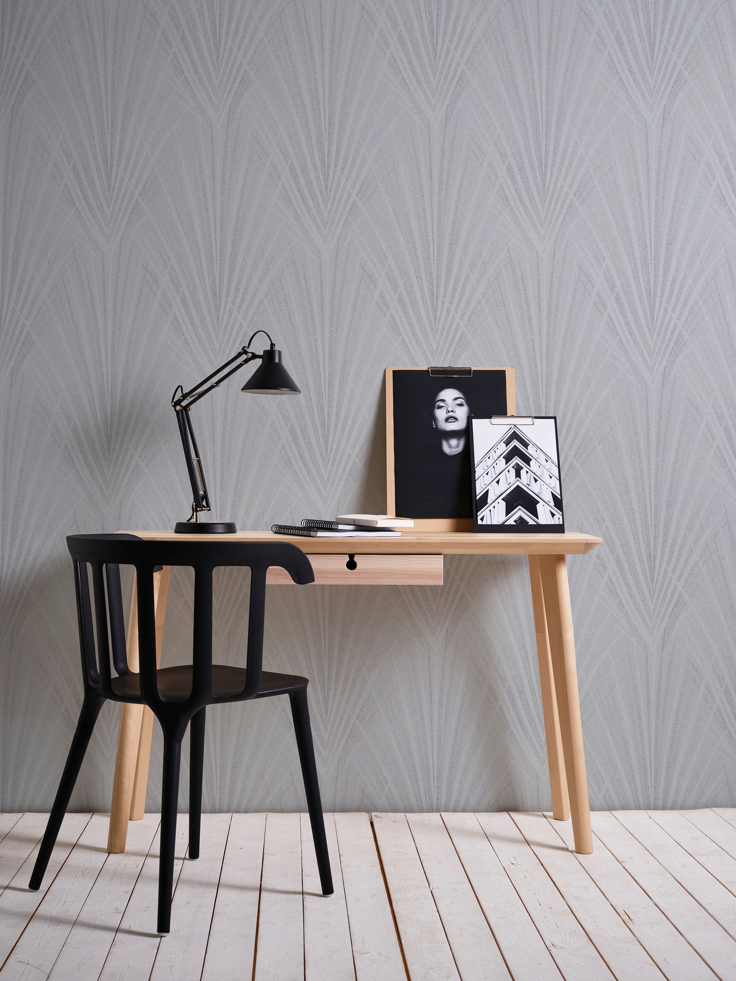 A.S. Création Vliestapete »New Elegance«, mehrfarbig-gemustert-Strukturmuster, Palmentapete Tapete Dschungel Tapeten Wohnzimmer Schlafzimmer Küche