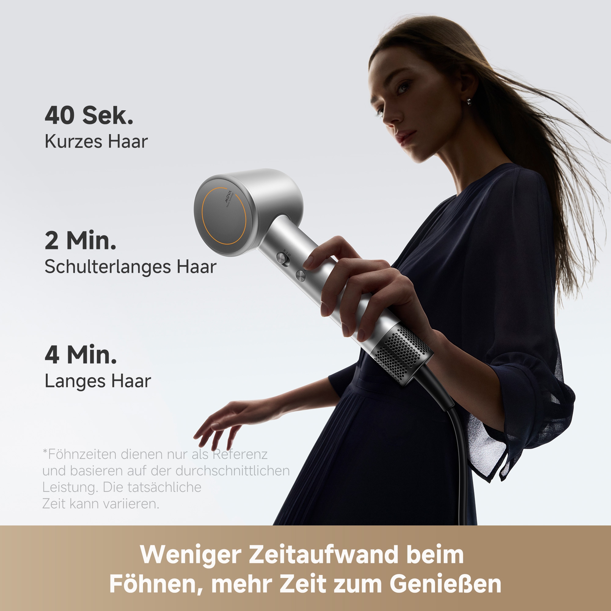 Mova Haartrockner »Shine 10« 1.800 W 1 Aufsätze Schnellhaartrockner