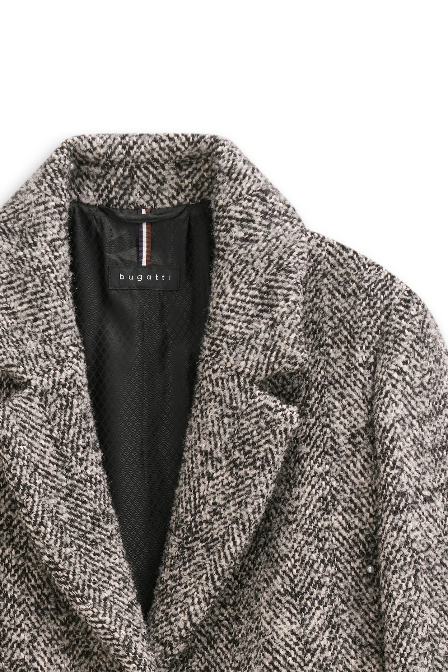 bugatti Langmantel »Loose Fit«, mit Reverskragen & Flexcity Stretch
