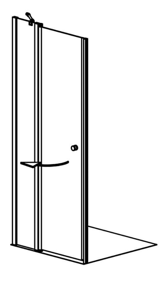 maw by GEO Dusch-Drehtür »A-N200« BxH: 120 x 202,2 cm