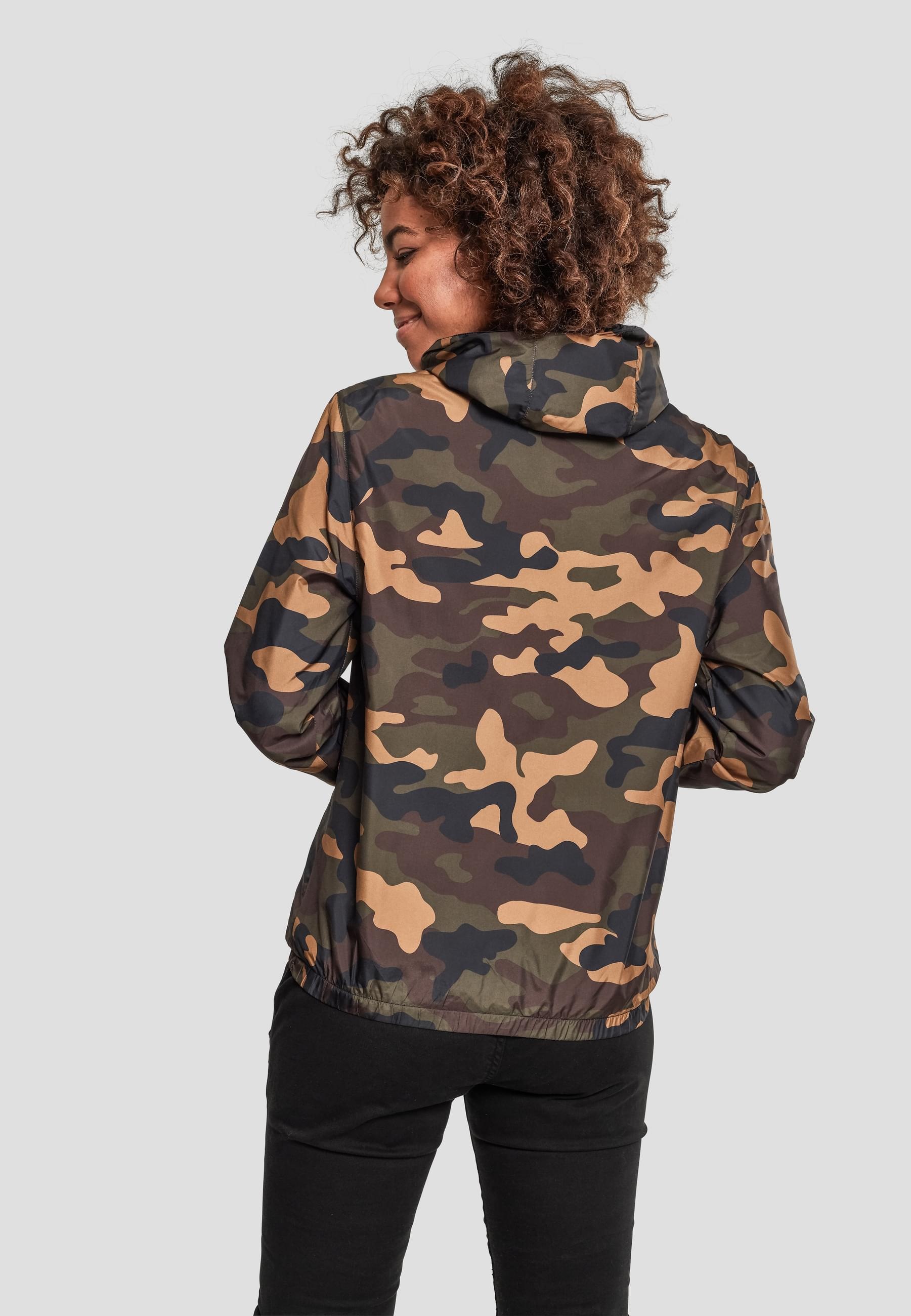 URBAN CLASSICS Windbreaker »Urban Classics Damen Ladies Camo Pull Over Jacket«, (1 St.), mit Kapuze