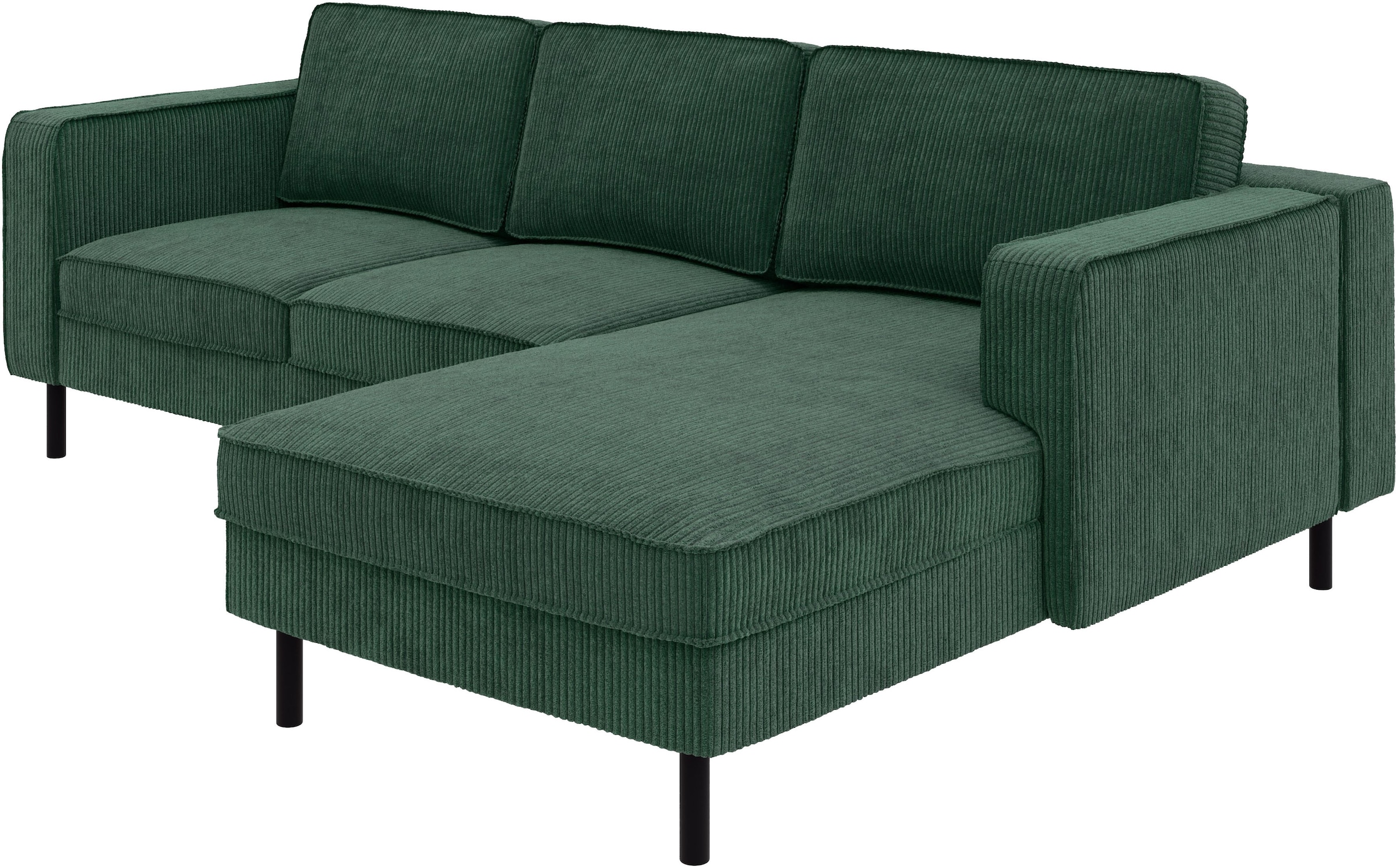 TRENDMANUFAKTUR Ecksofa »Watkins, Couch wahlweise mit Schlaffunktion & Bettkasten, auch in Cord«, Recamiere beidseitig montierbar, Sofa in L-Form, Breite 232 cm
