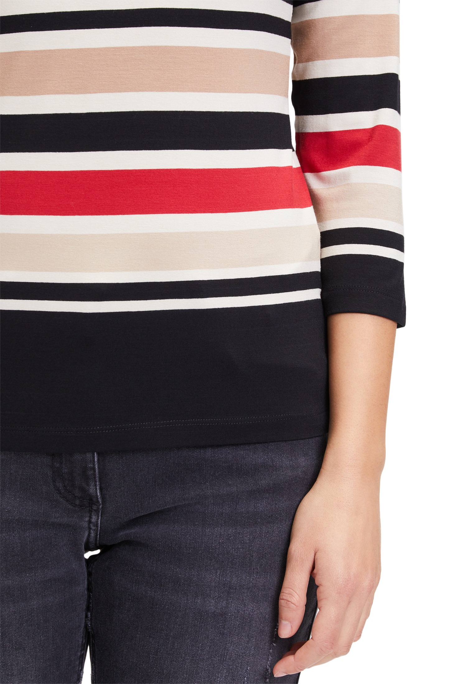 Betty Barclay 3/4-Arm-Shirt »Betty Barclay Damen Basic Shirt mit U-Boot-Ausschnitt«, (1 tlg.), Druck