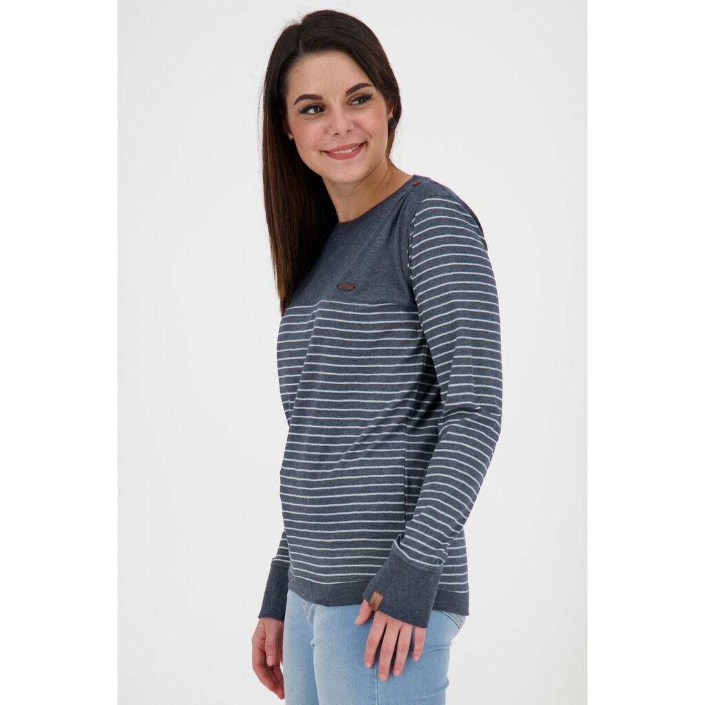 Damenmode Shirts & Sweatshirts Alife & Kickin Langarmshirt »ALIFE AND KICKIN LeonieAK Longsleeve Damen Longsleeve« marine Damenmode Shirts & Sweatshirts Alife & Kickin Langarmshirt »ALIFE AND KICKIN LeonieAK Longsleeve Damen Longsleeve« marine