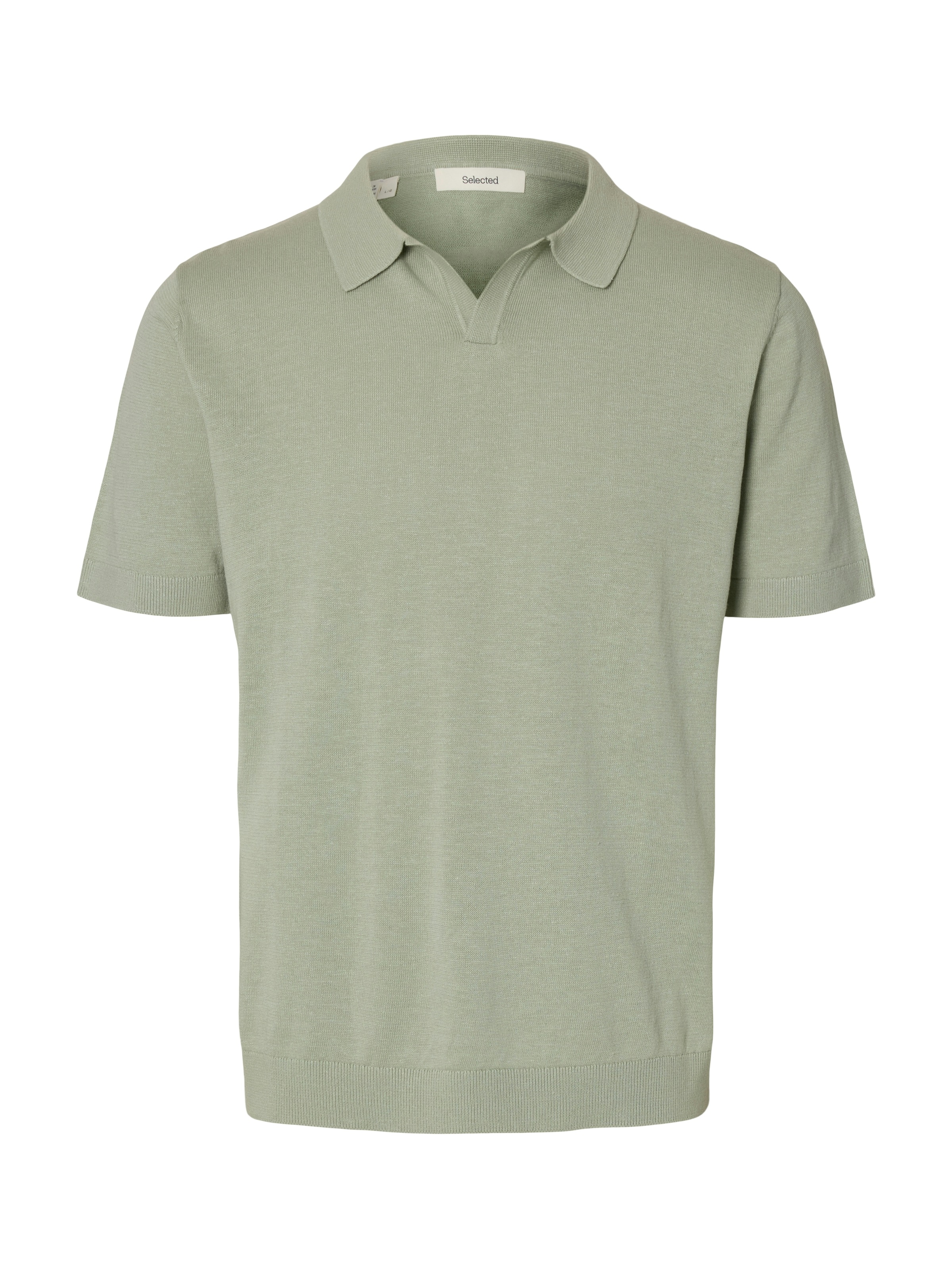 SELECTED Poloshirt »SLHMATTIS SS KNIT SUN OPEN POLO NOOS«