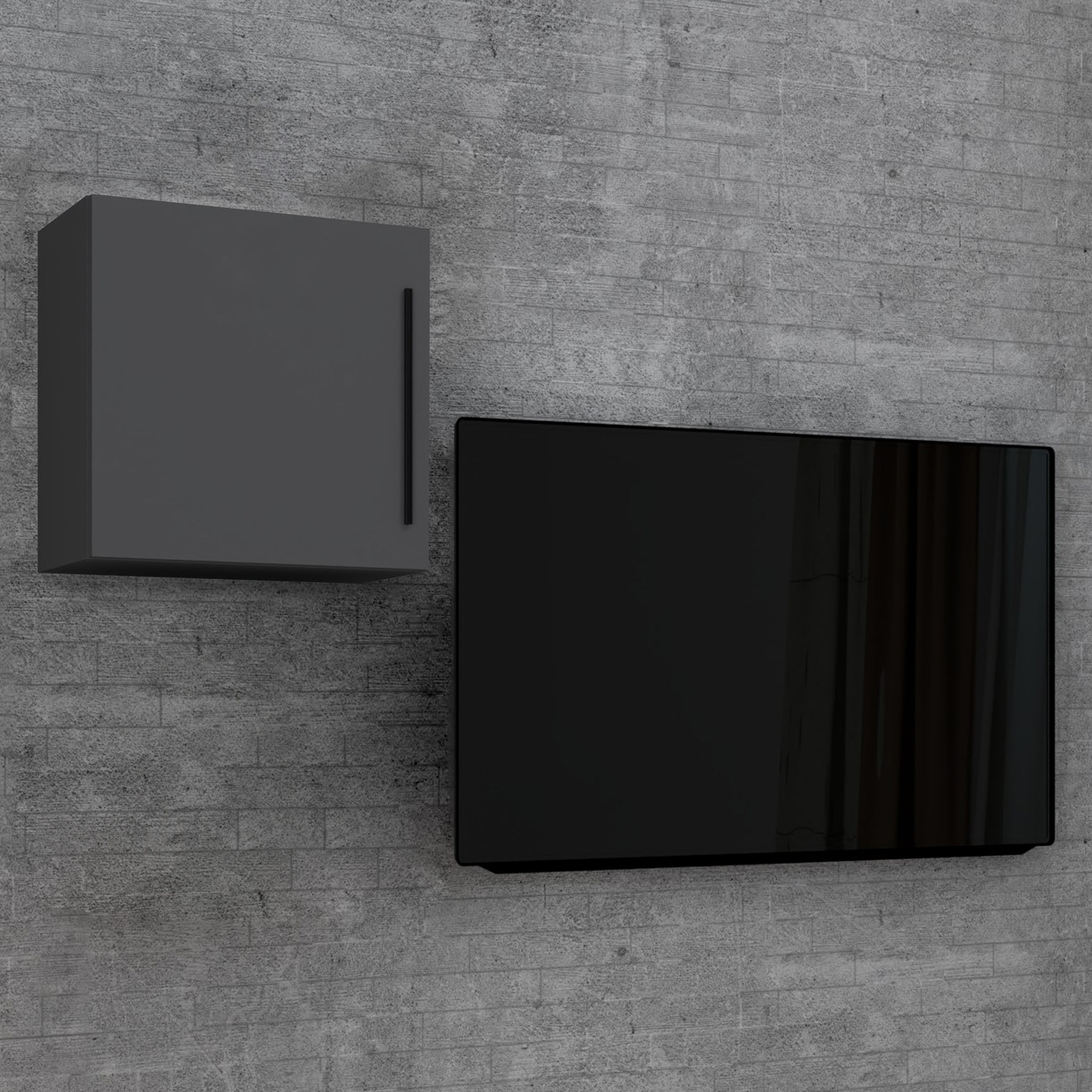 Thumbnail - VCM Wandregal "Wandregal Wandboard Wandschrank Würfel Arila M" 1 Stk. tlg.