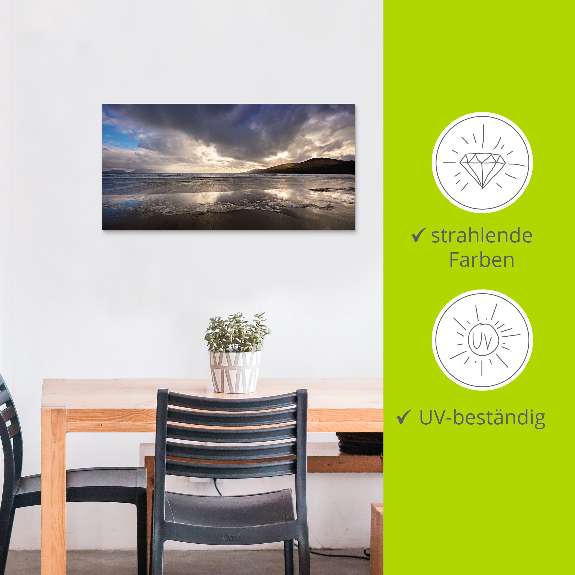 Artland Wandbild »Strandliebe II«, Strand, (1 St.), als Alubild, Outdoorbild, Leinwandbild in verschied. Größen