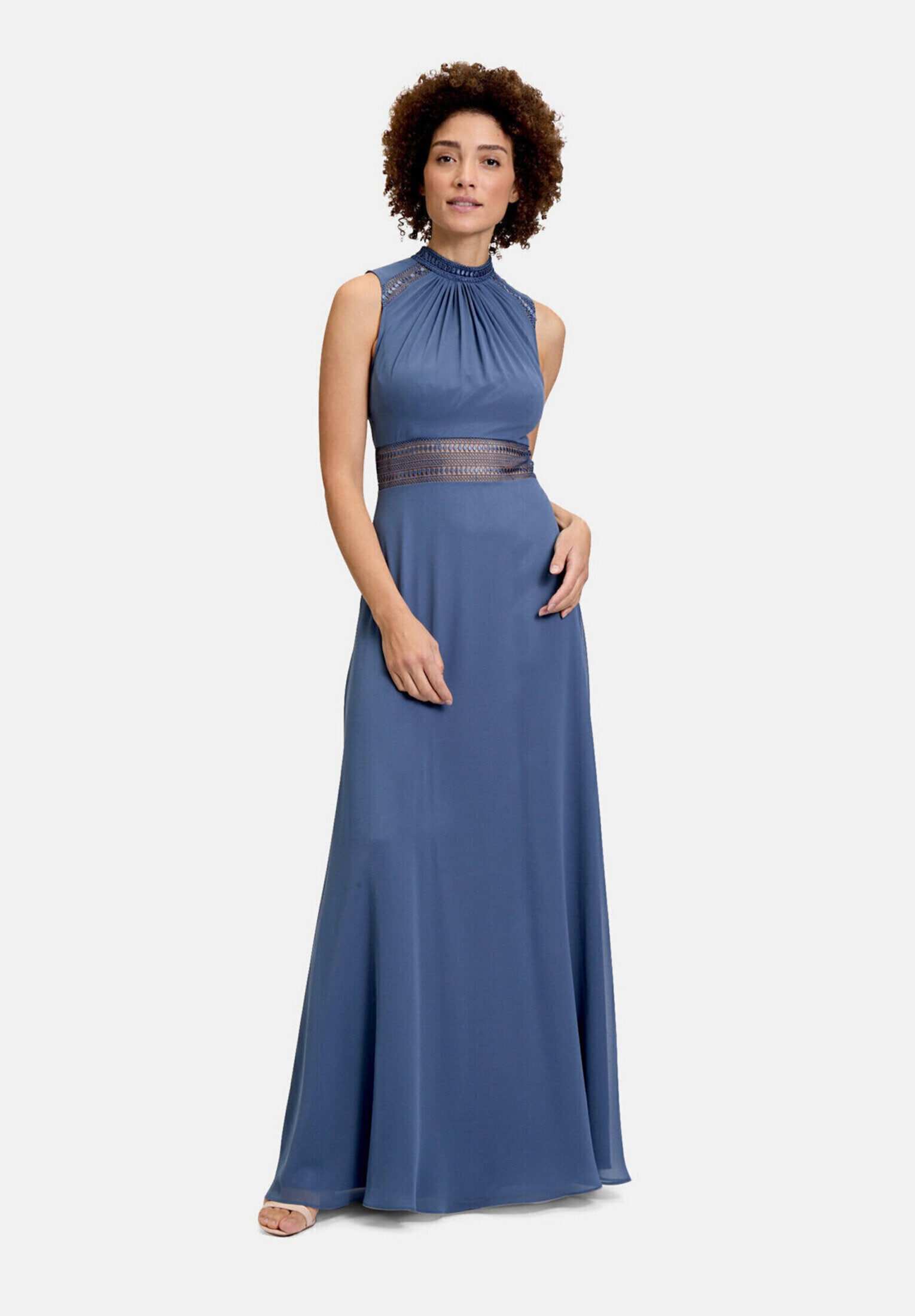 Vera Mont Abendkleid »Damen rückenfrei« Ohne Tasche Aufgesteppte Bänder