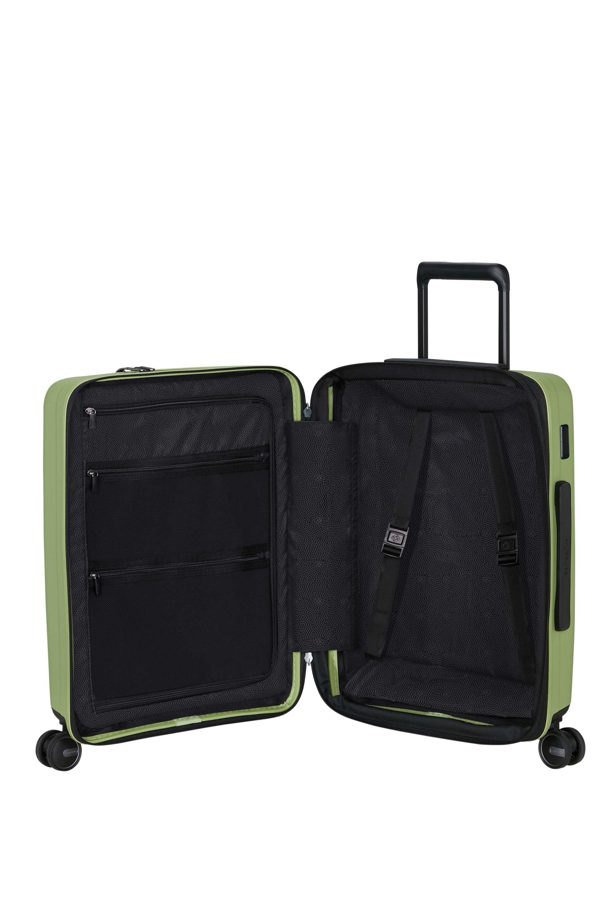 Samsonite Hartschalen-Trolley »RESTACKD, verschiedene Größen und Farben« mit Packtaschen,  42 l 4 Rollen für Urlaub, Reise, Ferien und Geschäftsreise, mit Volumenerweiterung