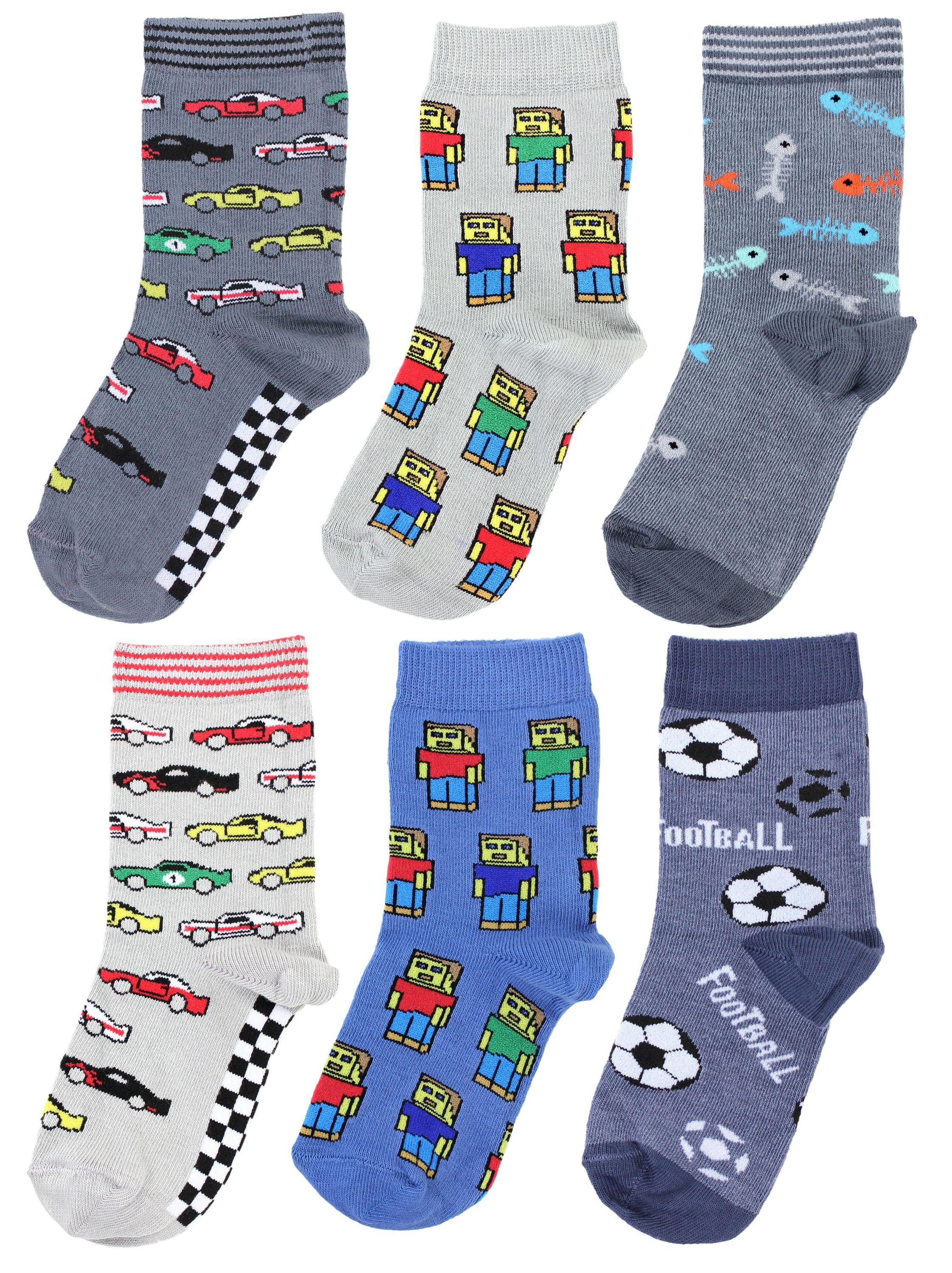 TupTam Kurzsocken "Socken Kinder Socken Mädchen Jungen Bunt Gemustert 6er Pack"