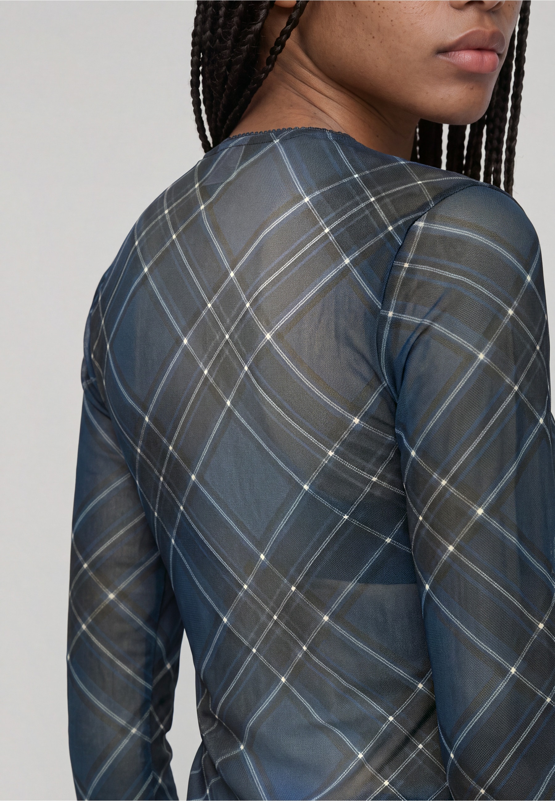 Karl Kani Langarmshirt »Karl Kani Signature Check Mesh Longsleeve« 1