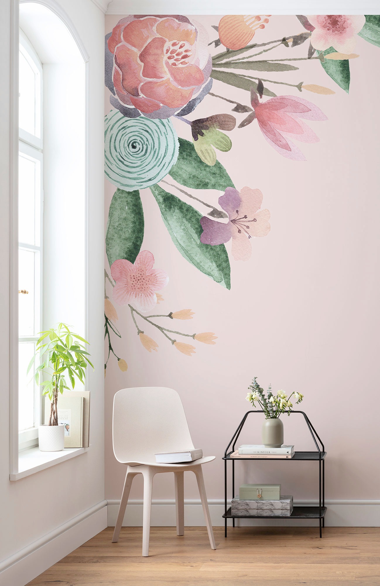Komar Vliestapete »Digitaldruck Vlies - Fleur Bisou - Größe 200 x 250 cm«, bedruckt, Wohnzimmer, Schlafzimmer