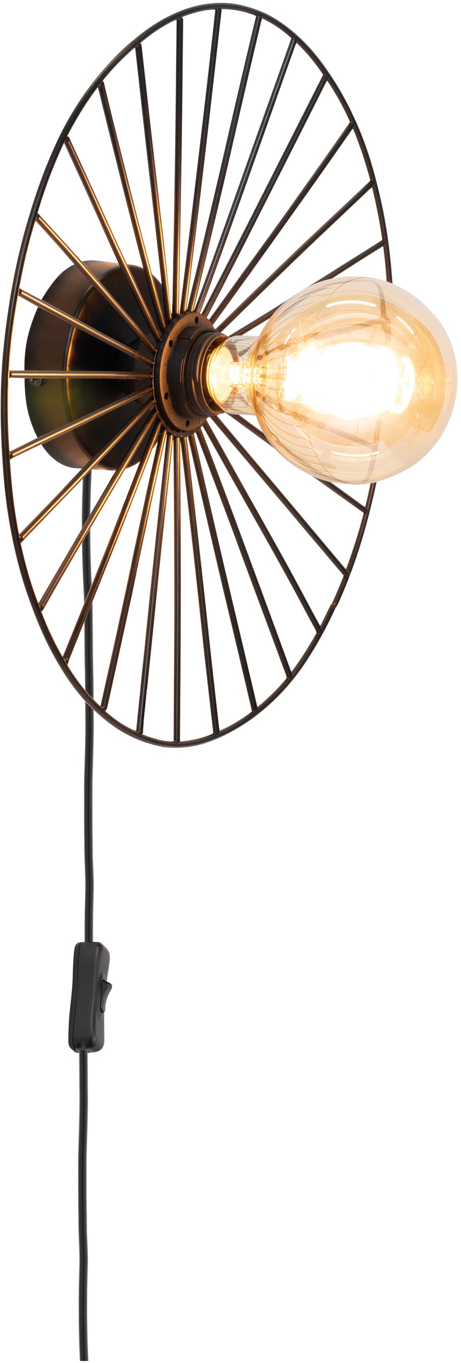 BRITOP LIGHTING Wandleuchte »Antonella«, 1 flammig, Leuchtmittel E27 | ohne Leuchtmittel-Leuchtmittel wechselbar, Dekorative Leuchte aus Metall, passende LM E27 / exkl., Made in Europe