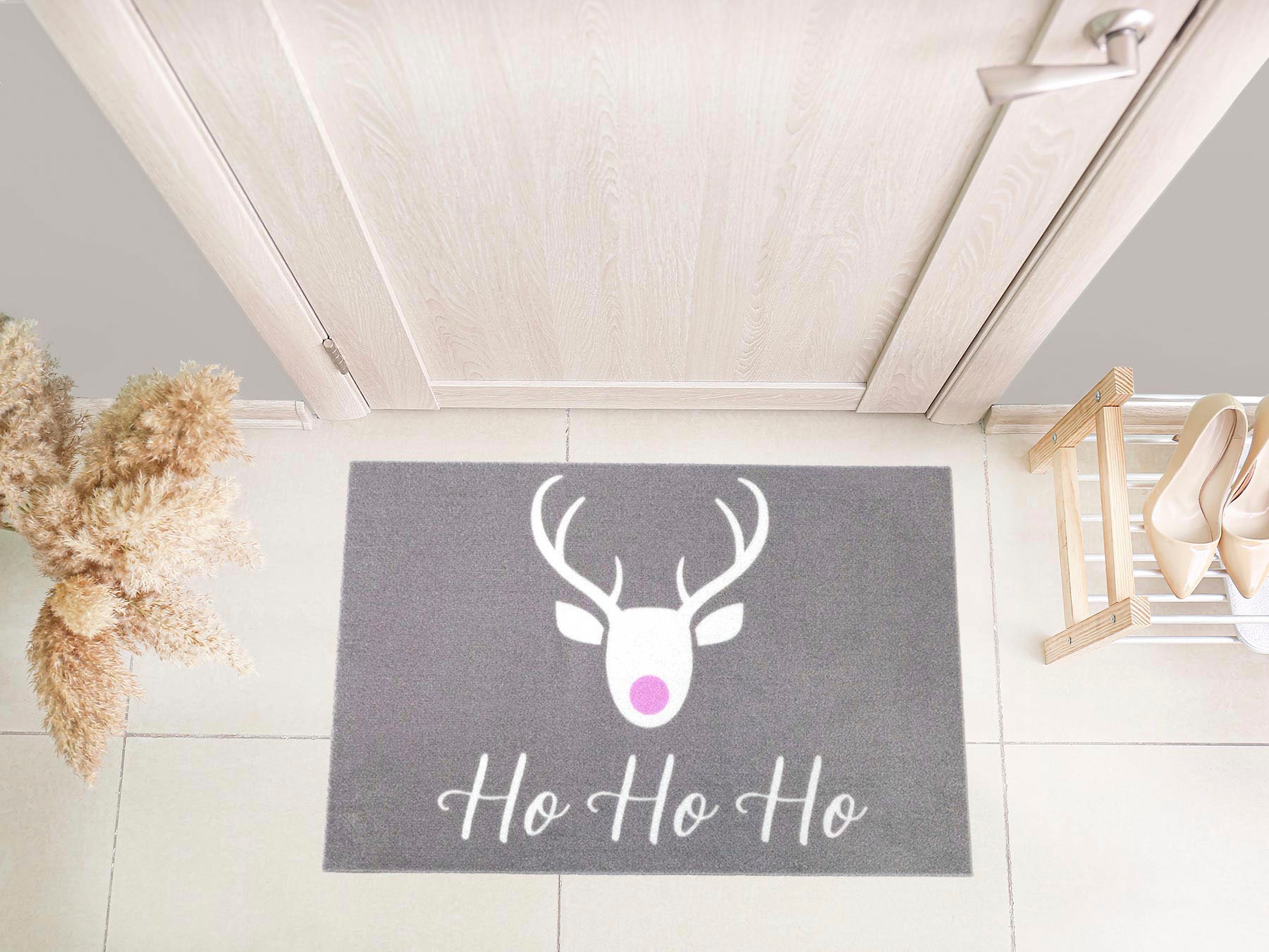 Primaflor-Ideen in Textil Fußmatte "VELVET - HOHOHO, Made in Belgium" recht günstig online kaufen