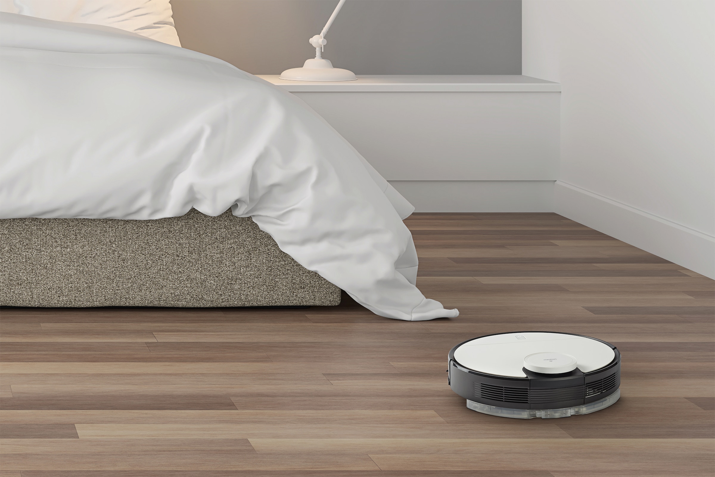 Medion® Nass-Trocken-Saugroboter »MD 20040 X40 SW«, App und Alexa Steuerung, Betriebszeit bis zu 110 min