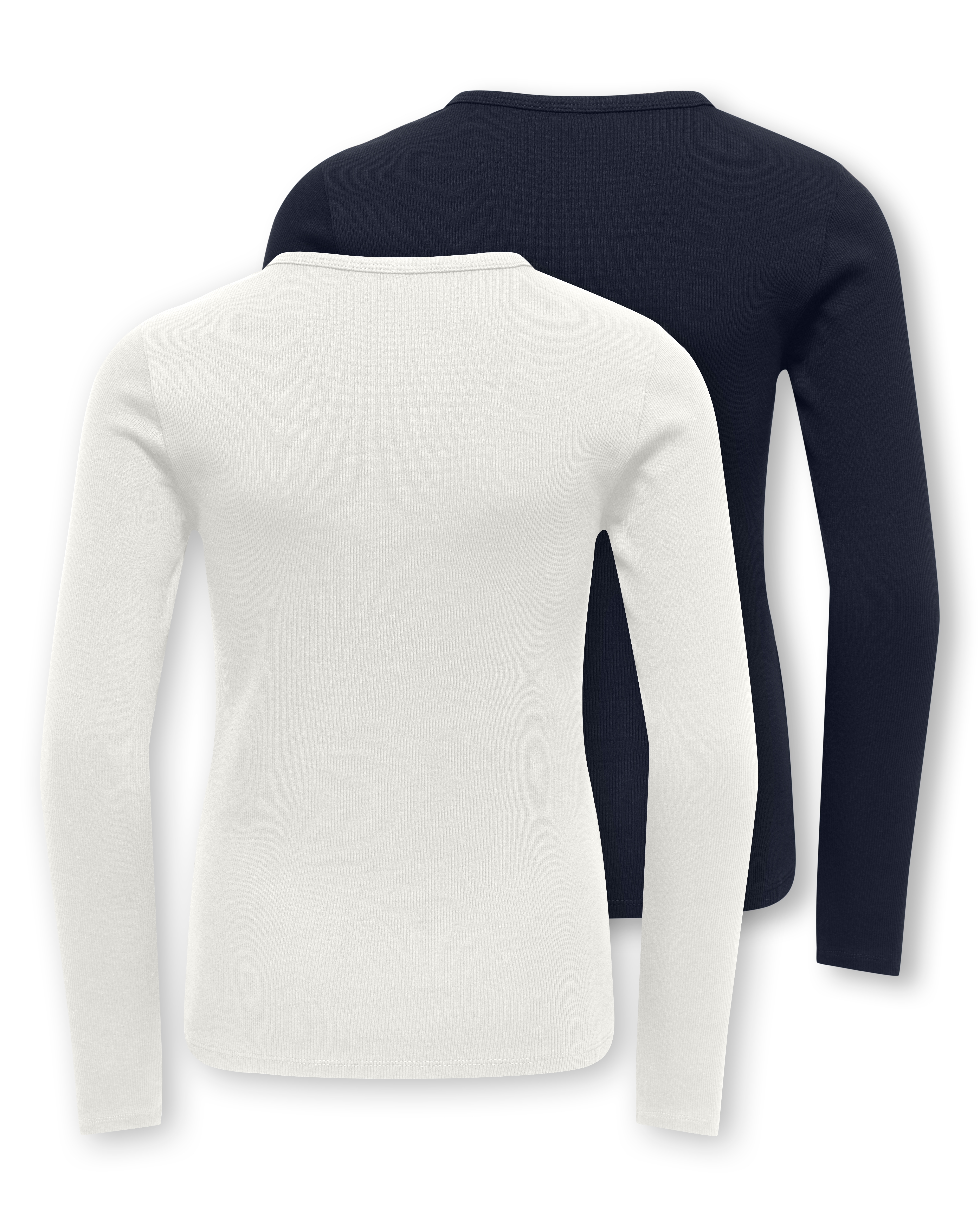 KIDS ONLY Langarmshirt "KOGLUCKY L/S O NECK TOP JRS 2-PACK" Packung, 2
