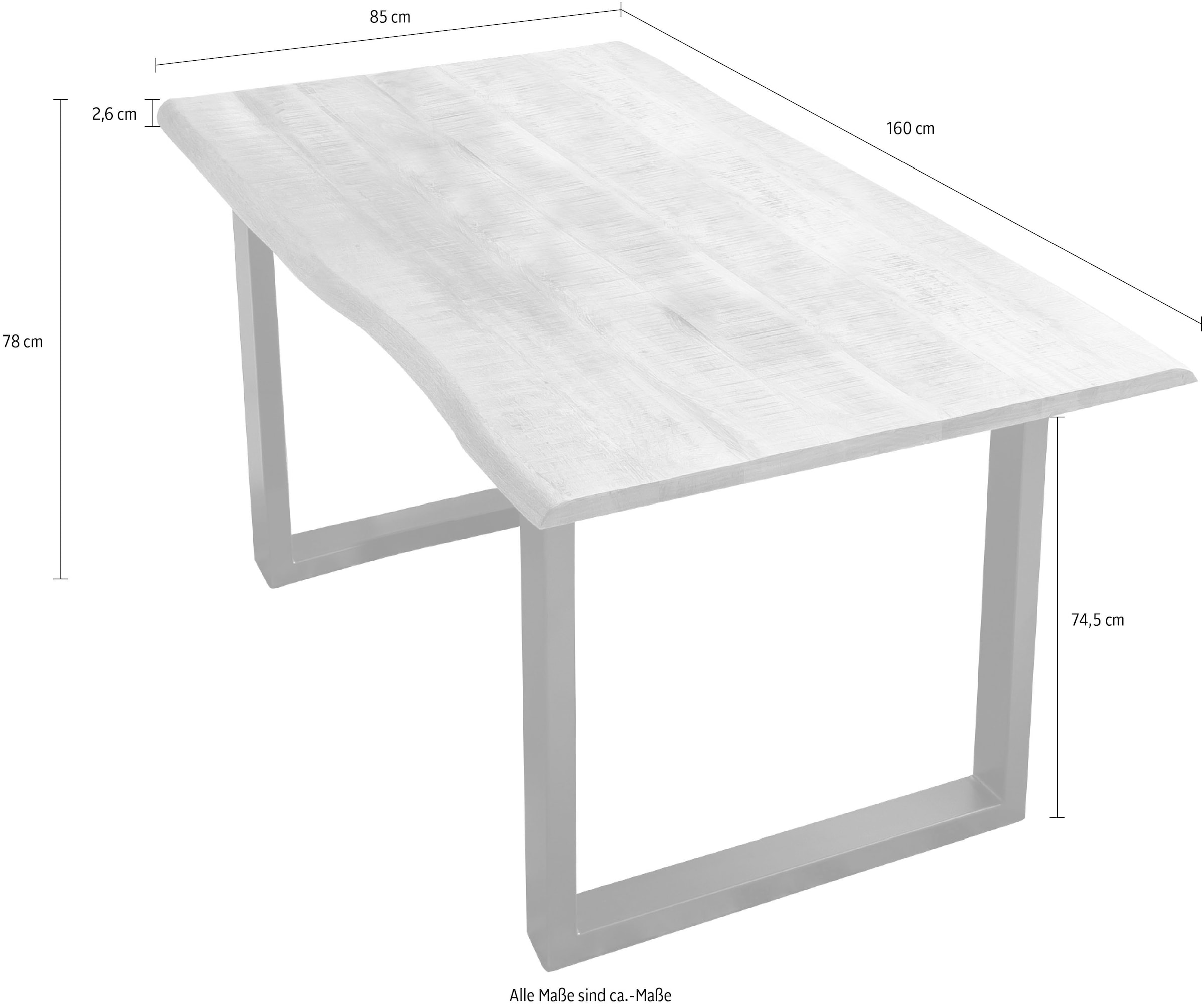 SIT Esstisch, Mangoholz massiv