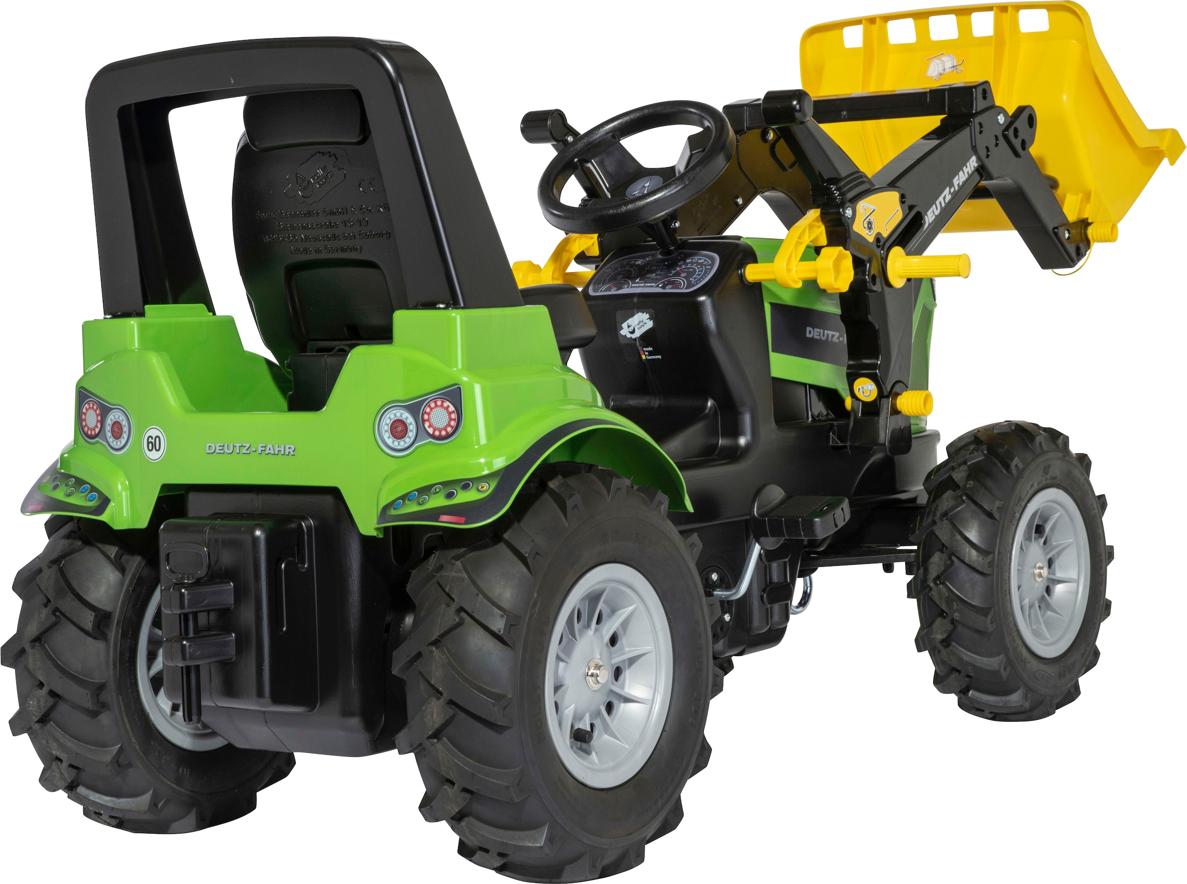 begaan Kan worden berekend steeg rolly toys® Trettraktor »Farmtrac Premium II Deutz 8280 TTV«, mit  Frontlader und Luftbereifung, BxTxH: 150x54x75 cm | BAUR