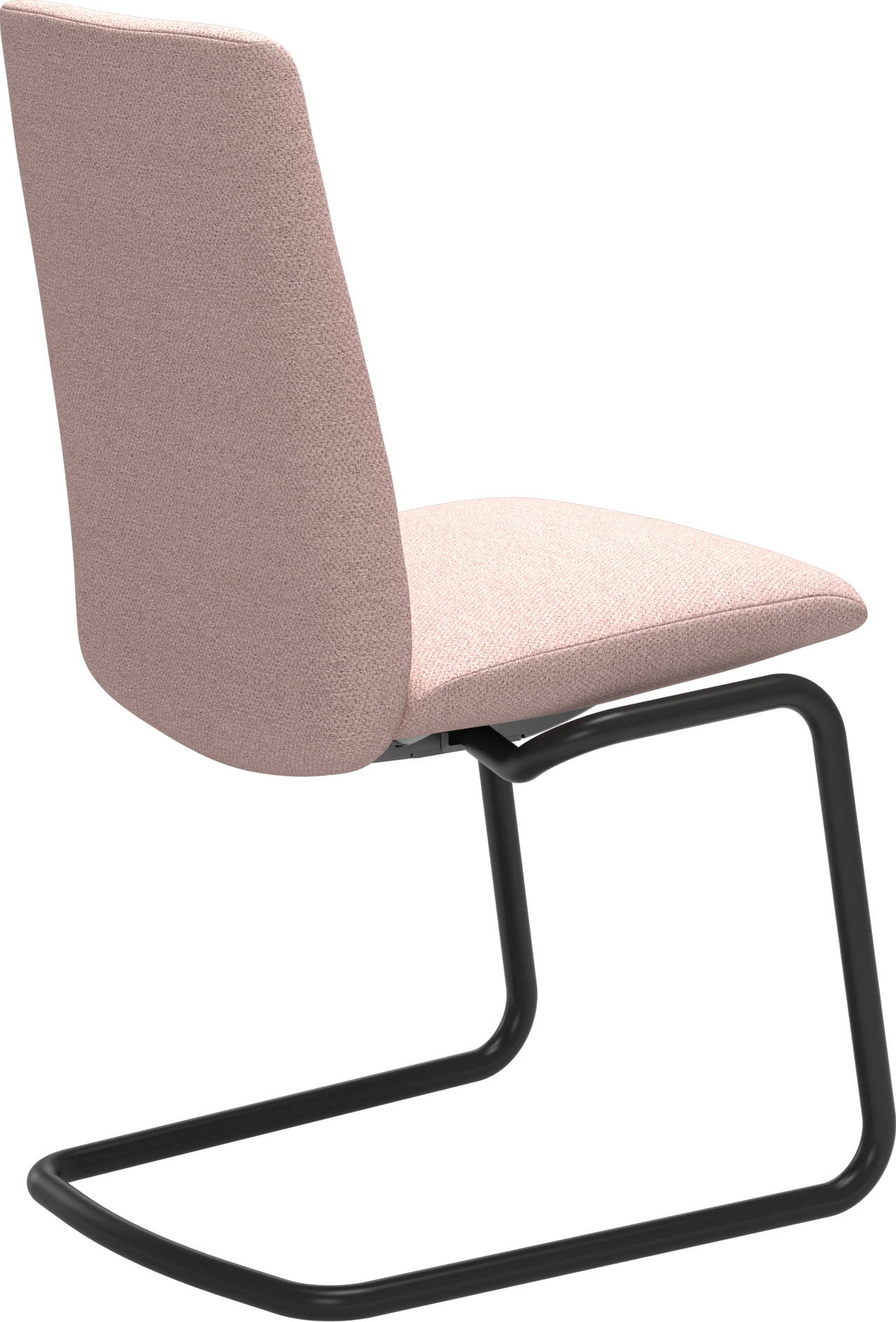 Stressless® Polsterstuhl »Laurel«, ROHLEDER Stoff Q2 FARON, Low Back, Größe M, mit Beinen aus Stahl in Schwarz matt