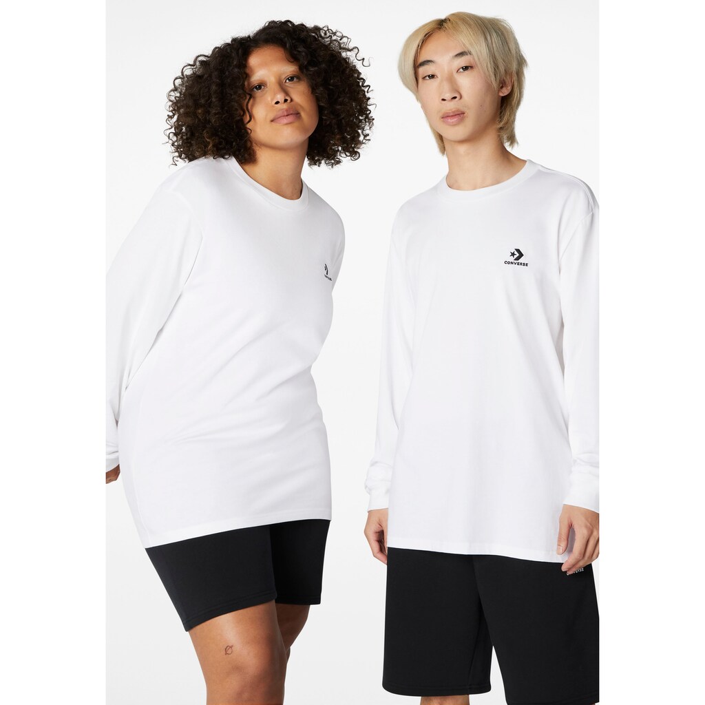 Converse Langarmshirt »GO-TO EMBROIDERED STAR CHEVRON LONG SLEEVE TEE« Unisex Converse Langarmshirt »GO-TO EMBROIDERED STAR CHEVRON LONG SLEEVE TEE« Unisex