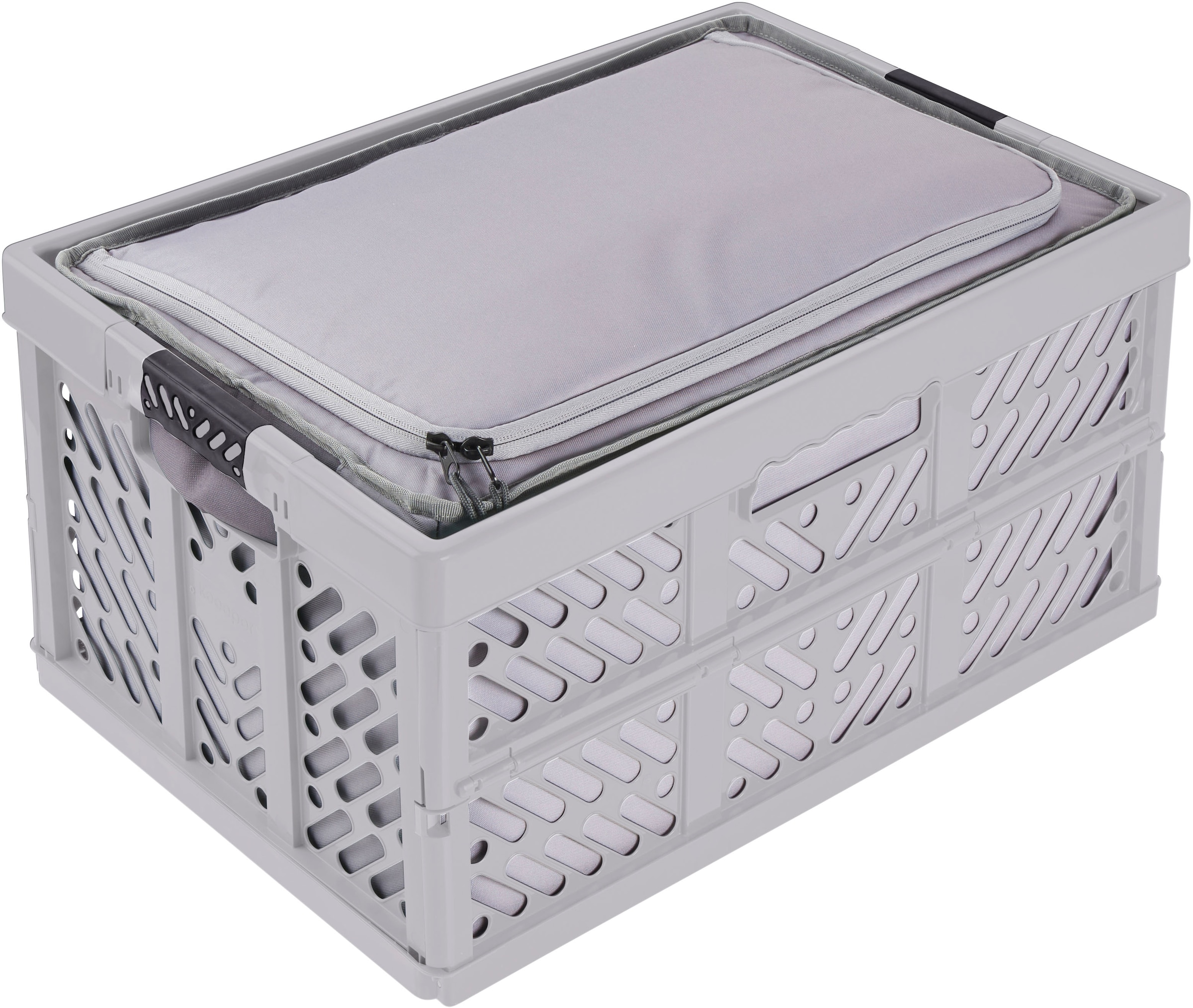 keeeper Klappbox "Profi-Klappbox ben 45l und faltbare Isoliertasche neo 40l" Soft-Touch-Griffe, zusammenklappbar, wasserabweisend