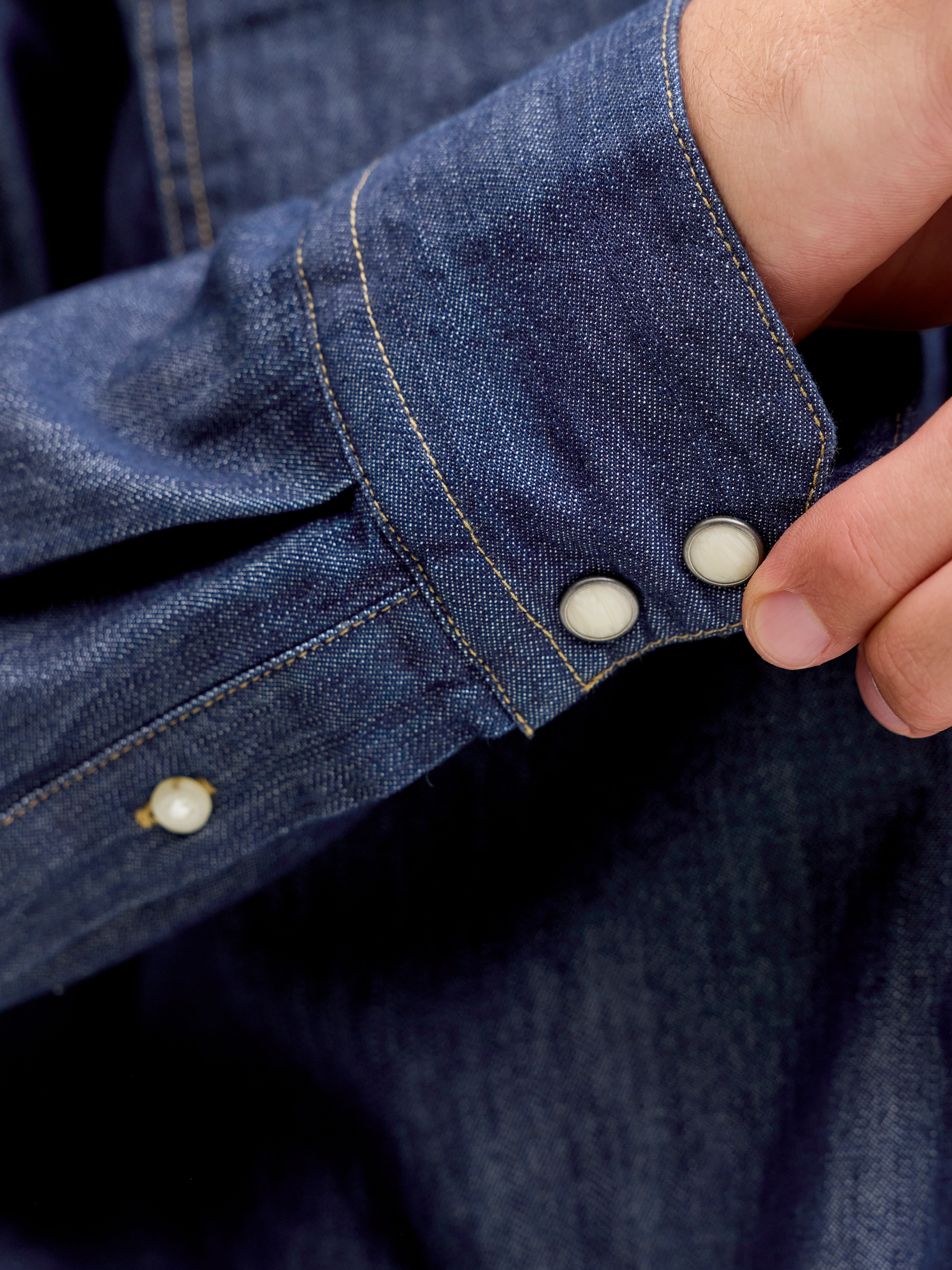 Jack & Jones Langarmhemd "JJESHERIDAN SHIRT L/S NOOS" mit angesetzter Brust günstig online kaufen