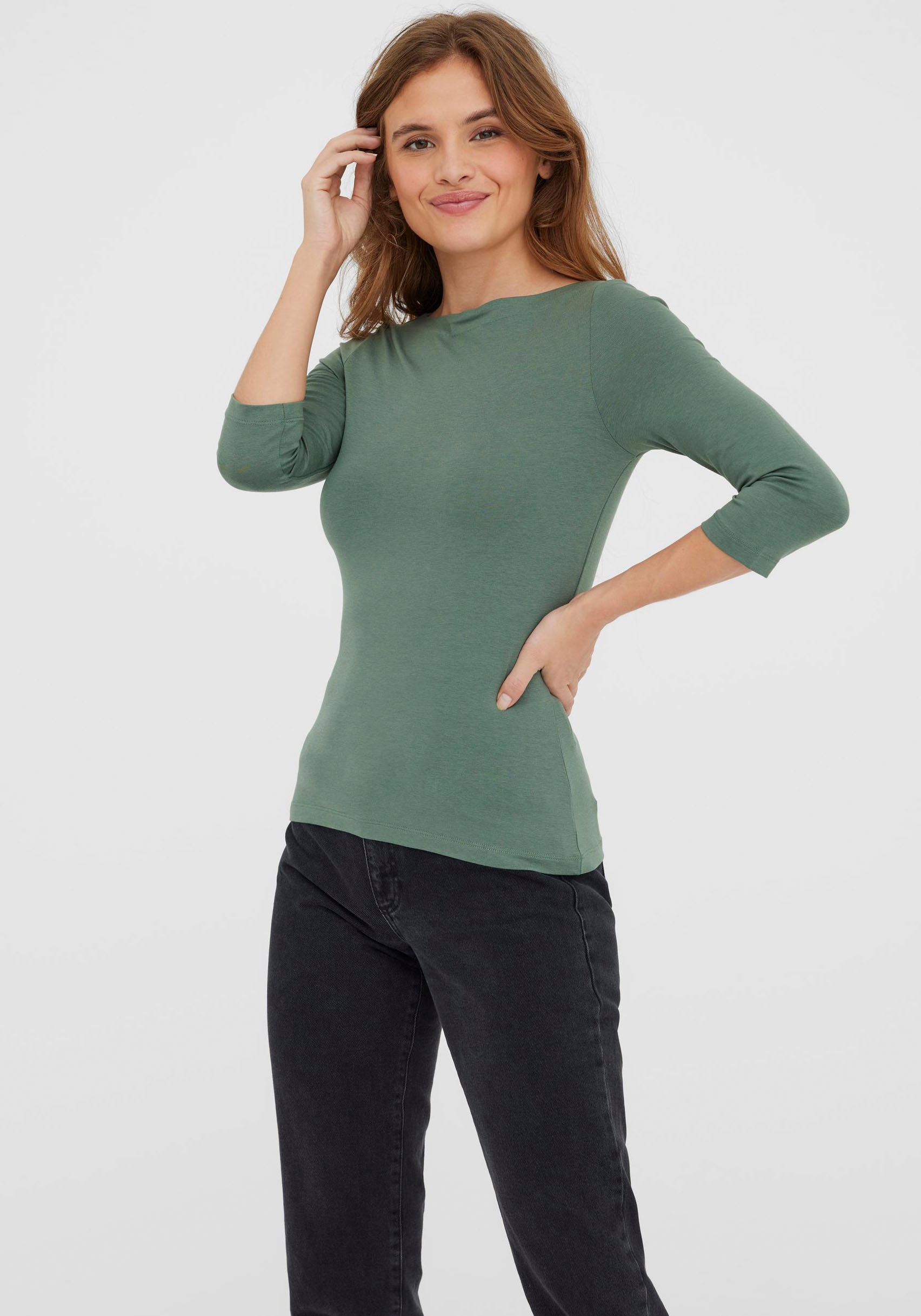 Vero Moda 3/4-Arm-Shirt "VMPANDA MODAL 3/4 TOP JRS NOOS" günstig online kaufen